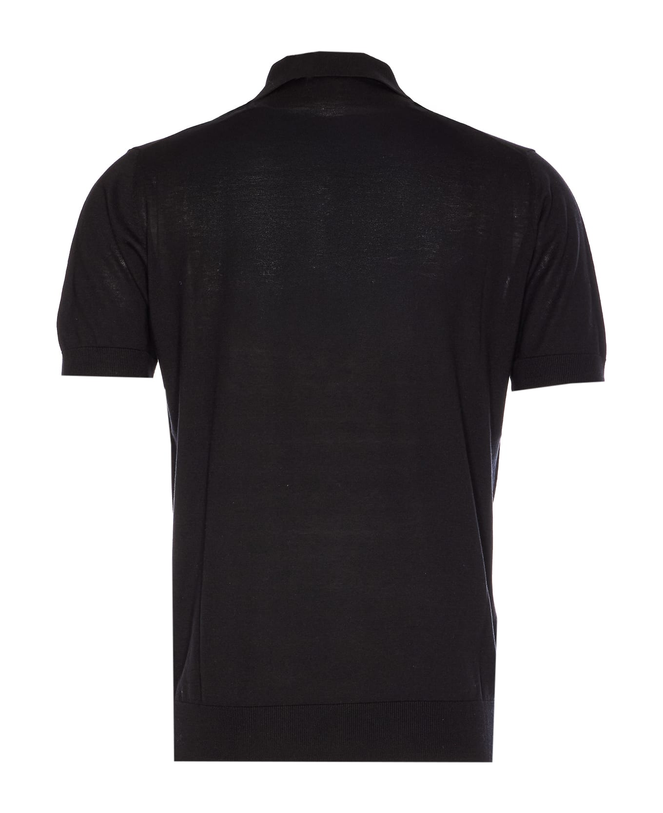 Paolo Pecora Knit Polo - Black