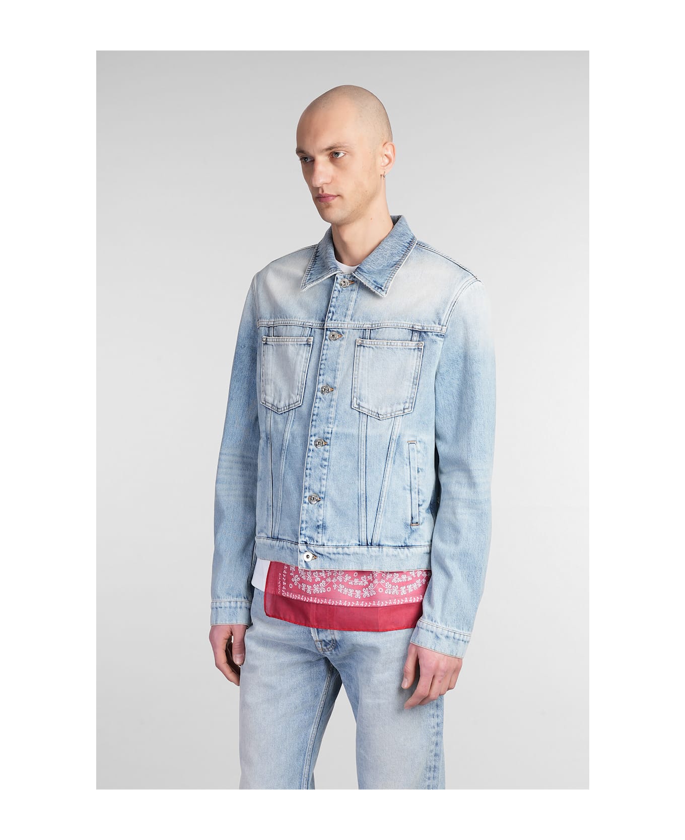Lanvin Denim Jackets In Blue Denim - blue