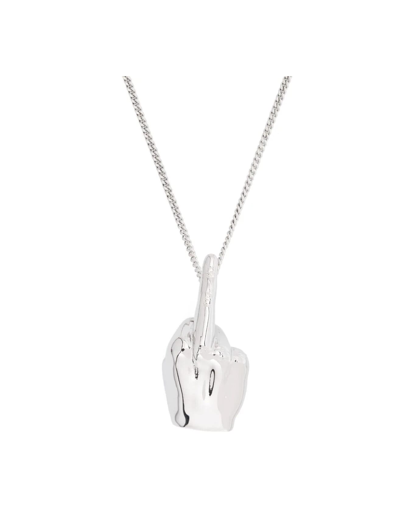 Y/Project Mini Fuck You Pendant Necklace - Silver ネックレス