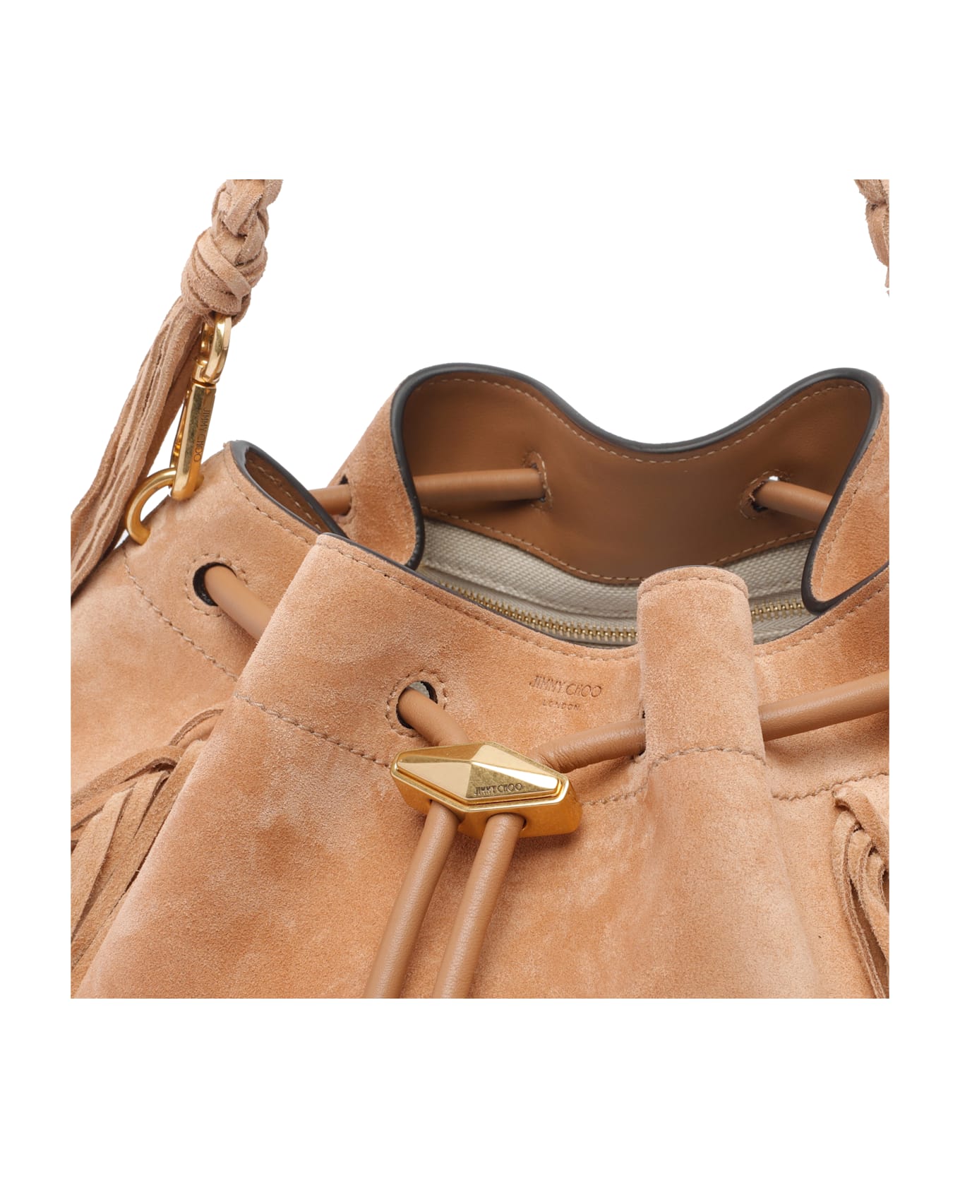 Jimmy Choo Bon Bon E/w Shoulder Bag - Beige