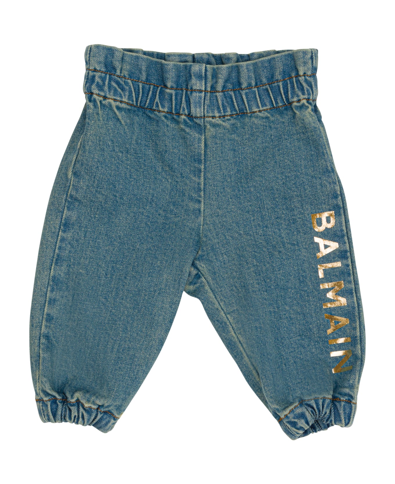Balmain Jeans Con Logo - Light blue ボトムス