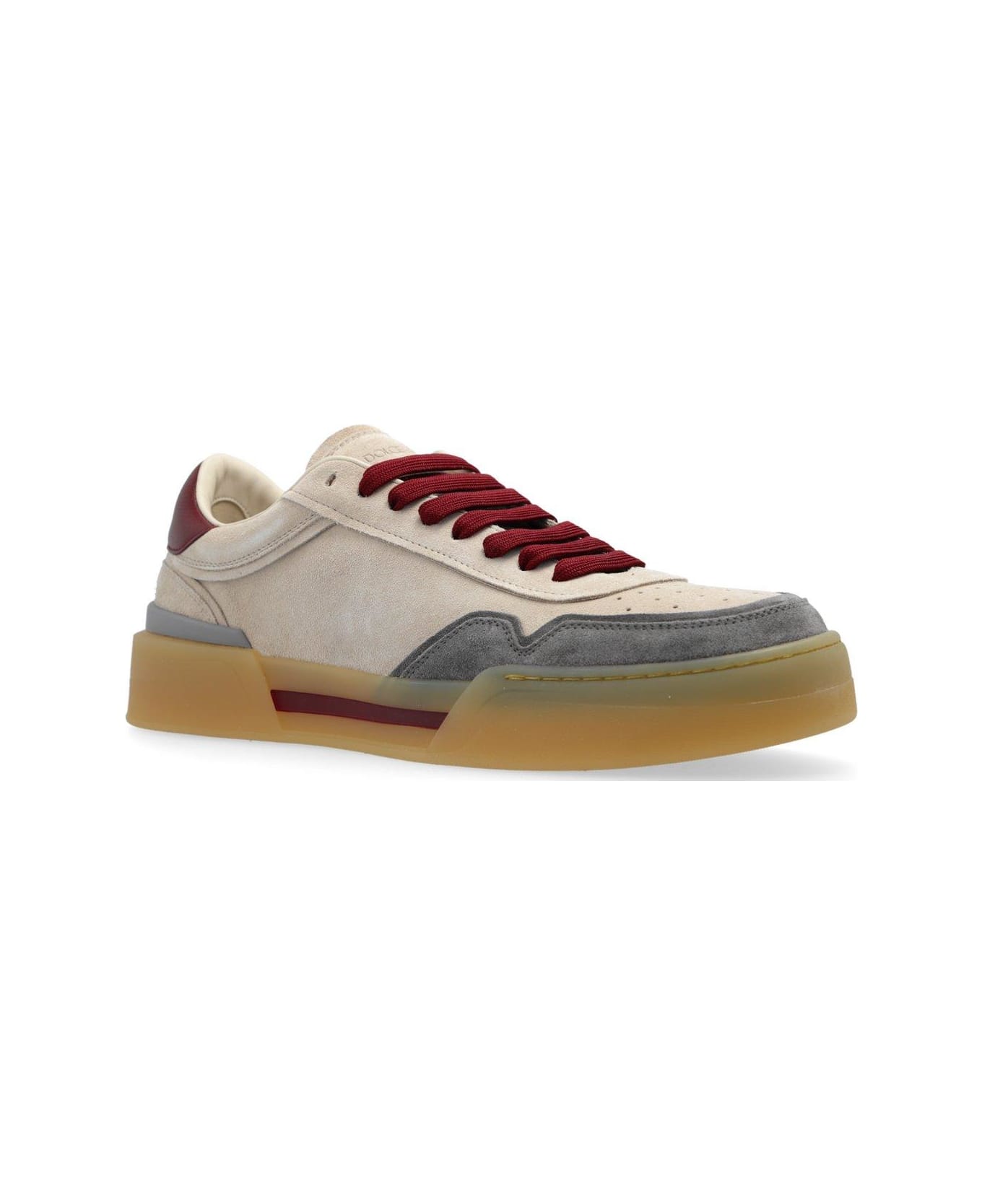 Dolce & Gabbana New Roma Low-top Sneakers - Avorio/grigio/vino