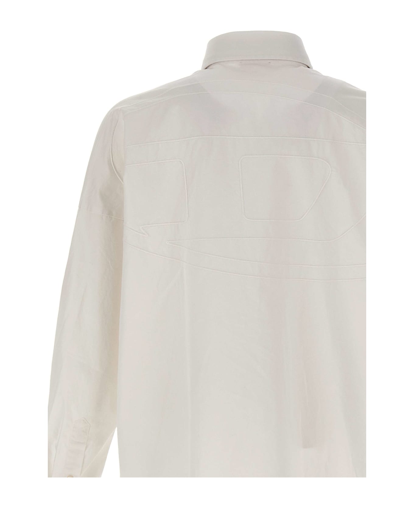 Diesel 's-limo' Cotton Shirt - WHITE