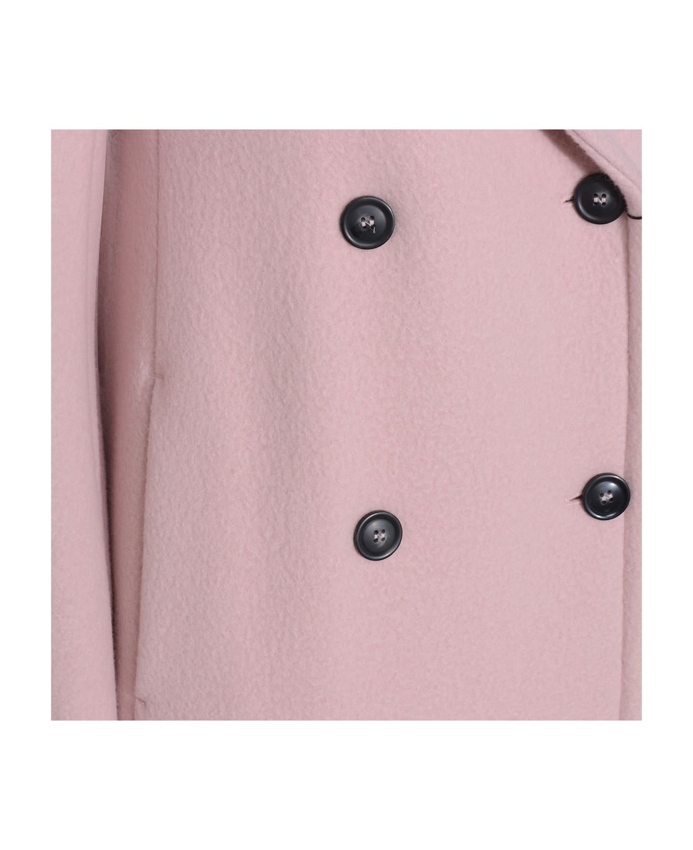 SportMax Pink Wool Comune Coat - Pink