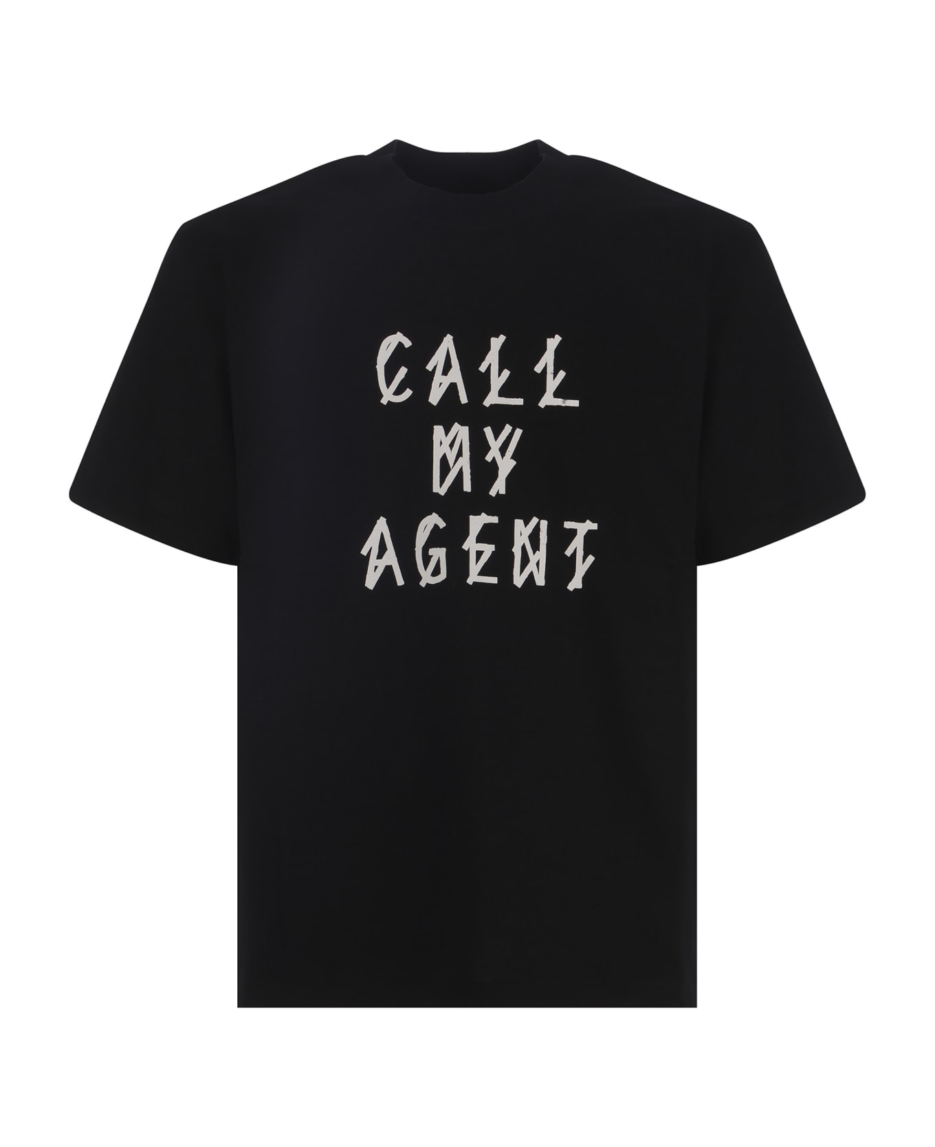 44 Label Group T-shirt 44 Label Group "agente" Made Of Cotton - Nero シャツ