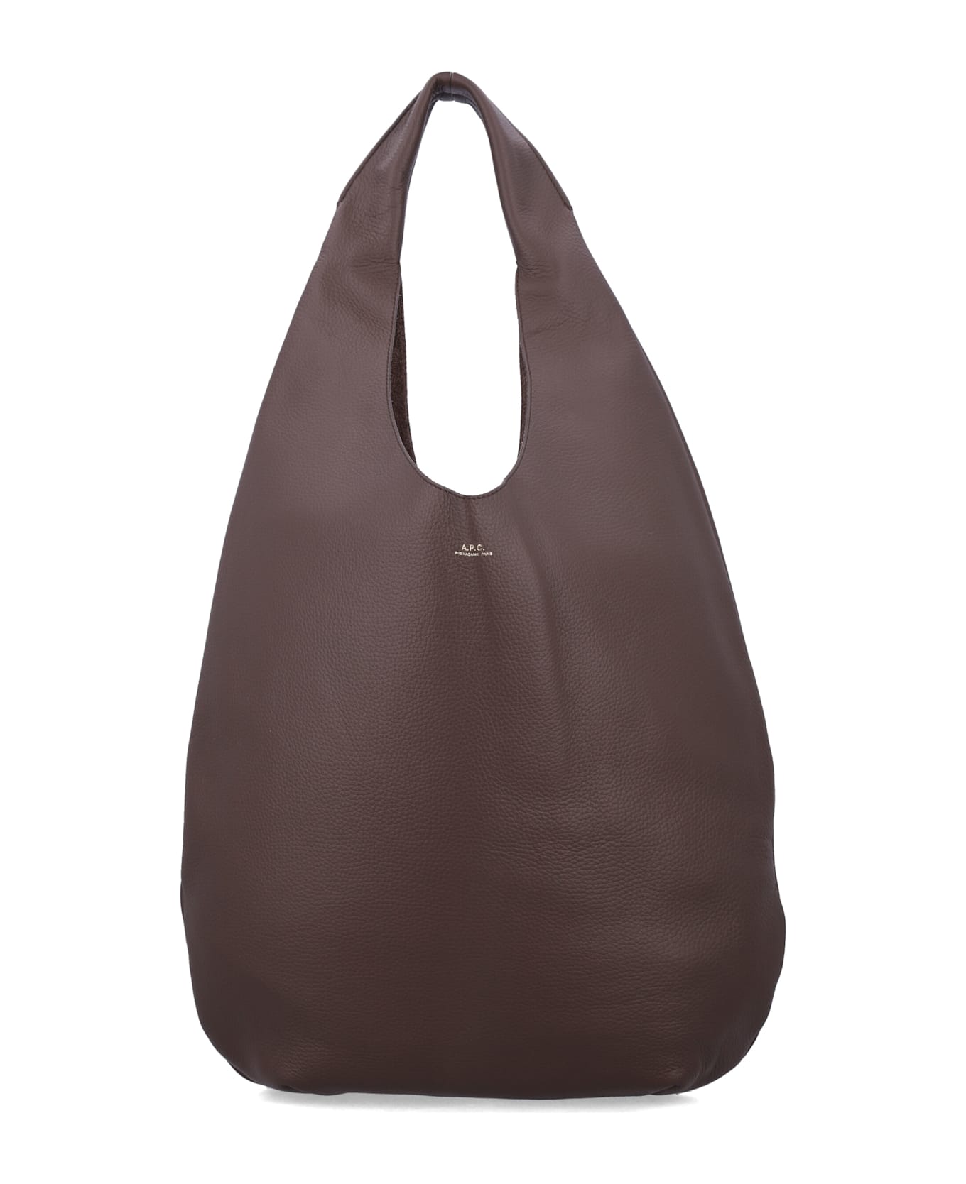 A.P.C. Le Neige Grained Leather Handbag - TONKA