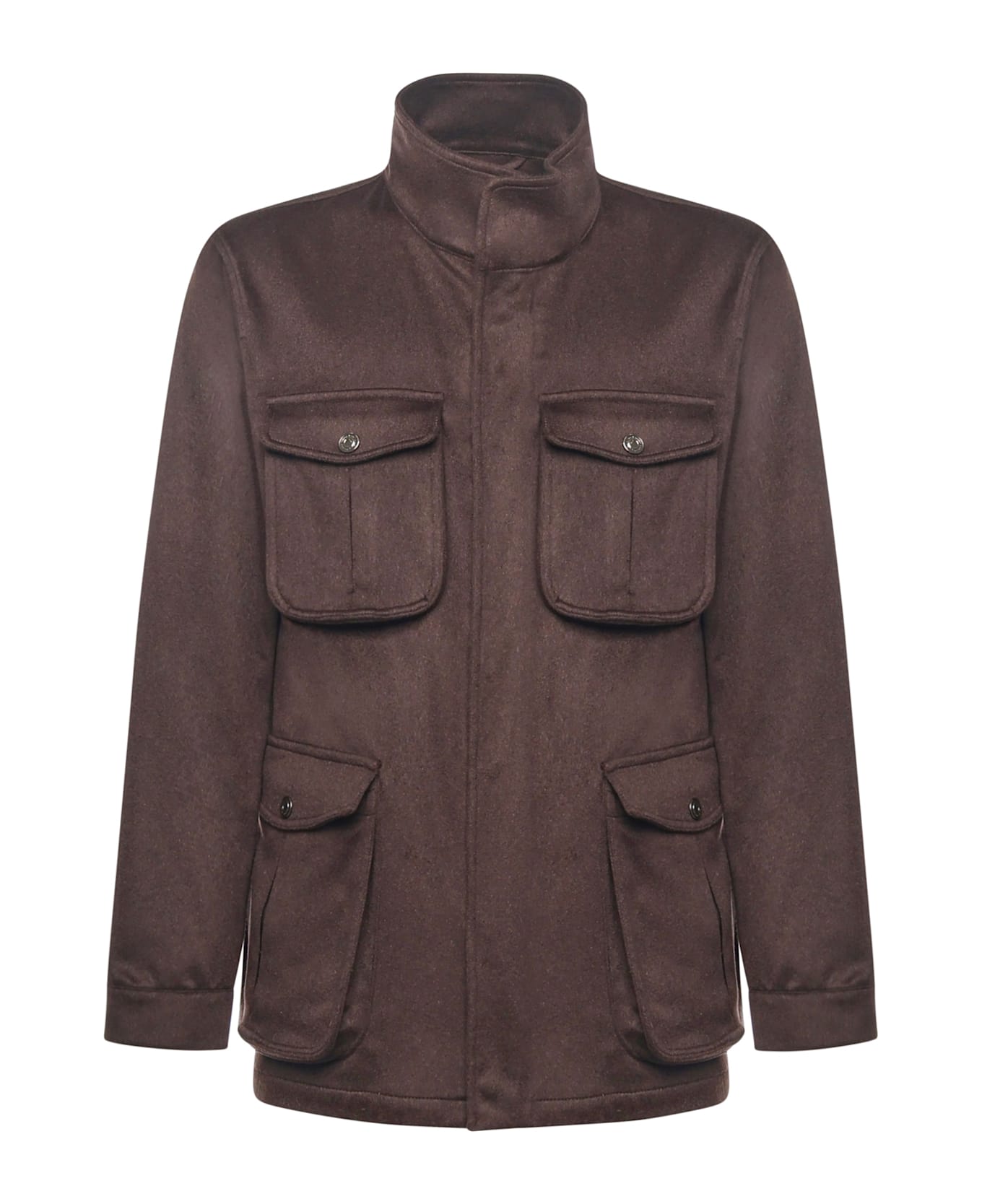 Sartorio Napoli "ariel" Cashmere Jacket - Brown