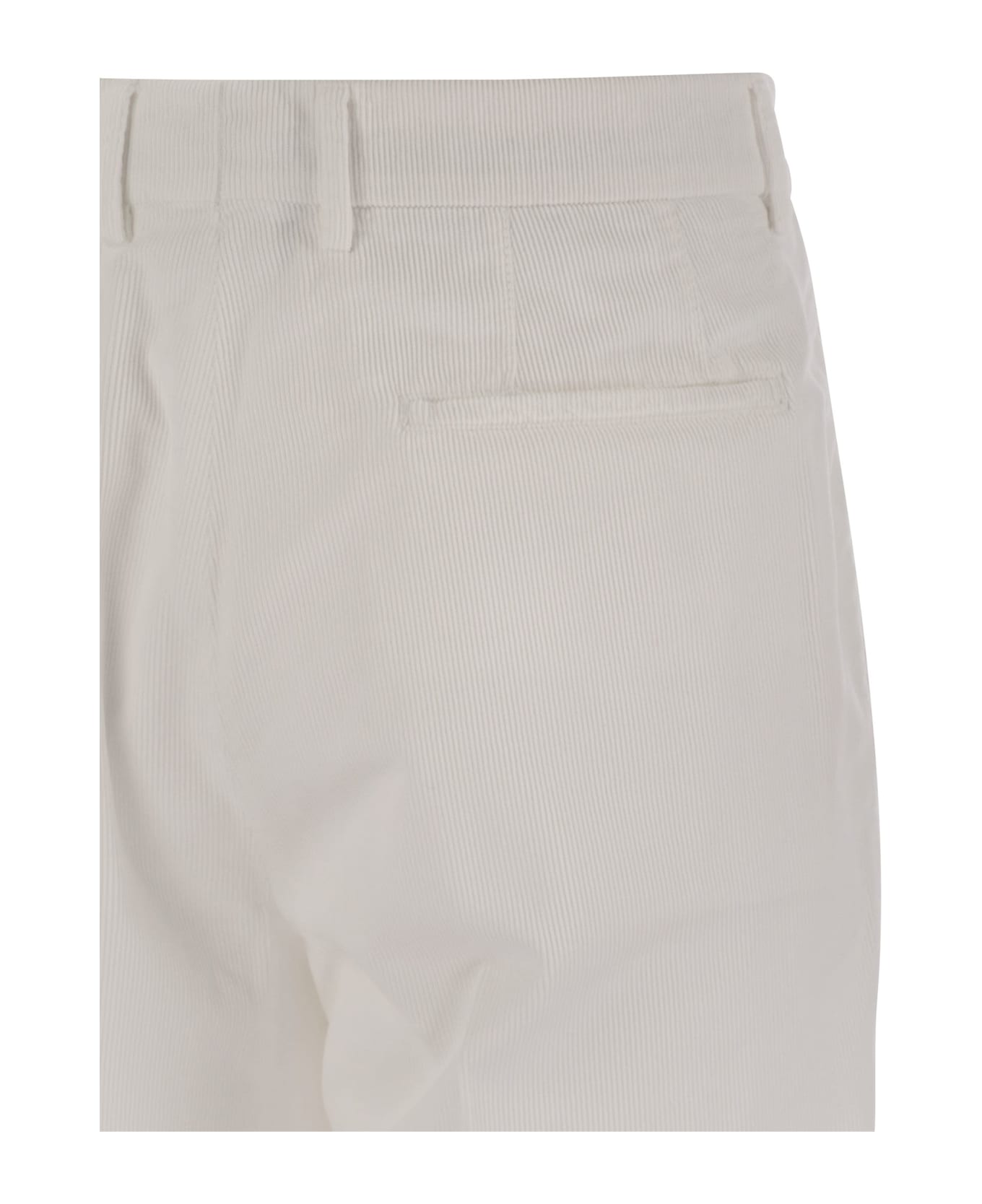 Brunello Cucinelli Velvet Pants - White