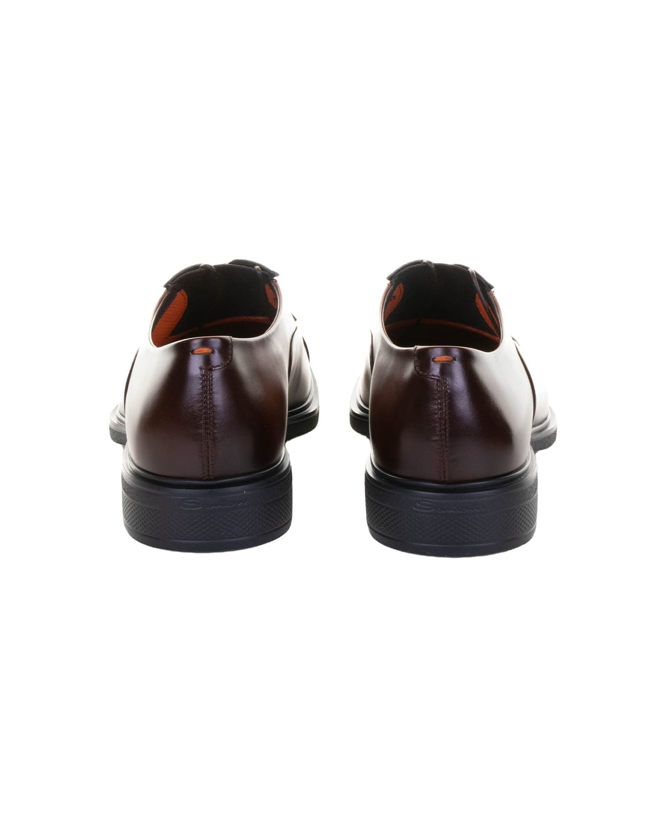Santoni Flat Shoes - DARK BROWN