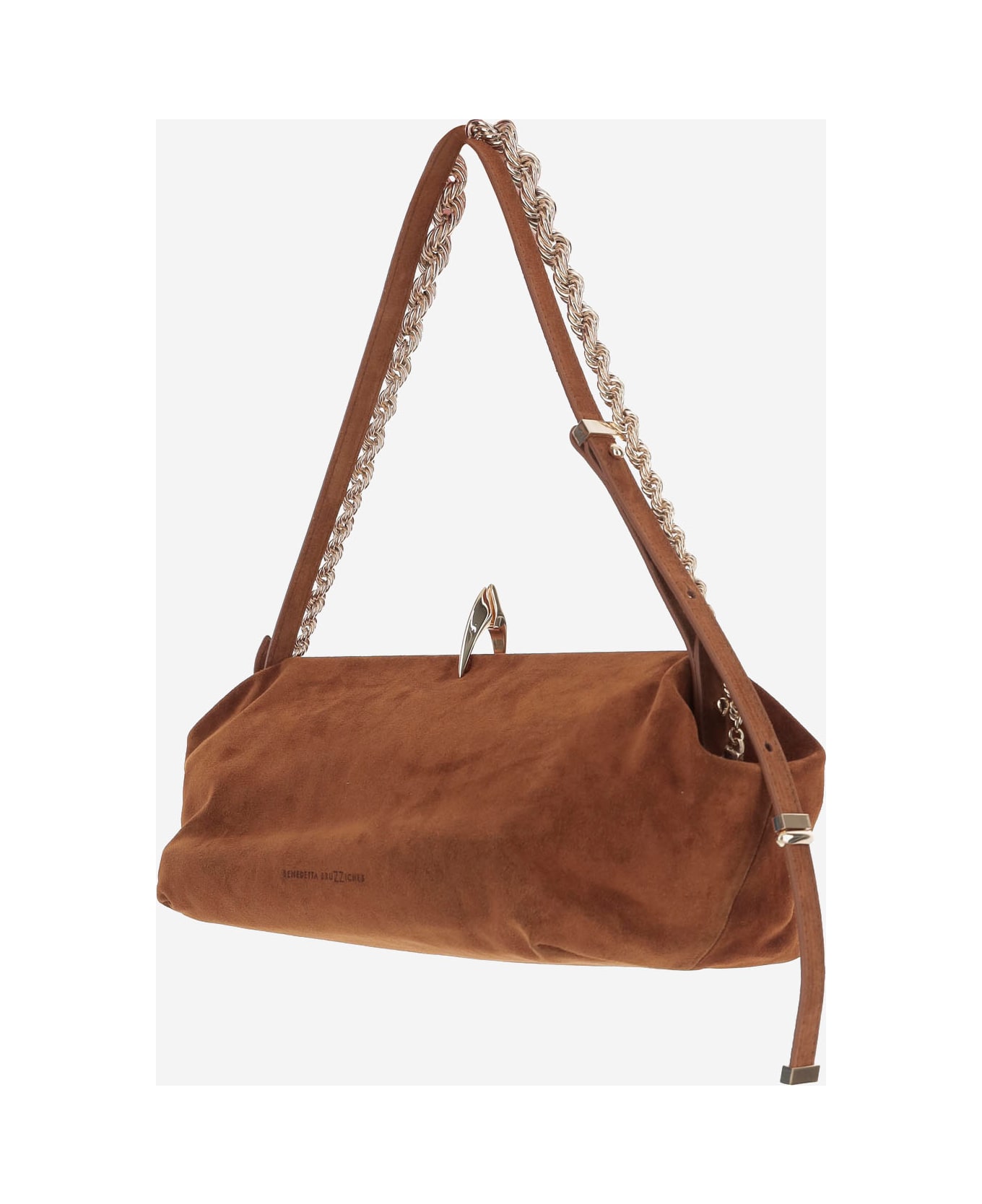 Benedetta Bruzziches Sophia Suede Leather Bag - Brown