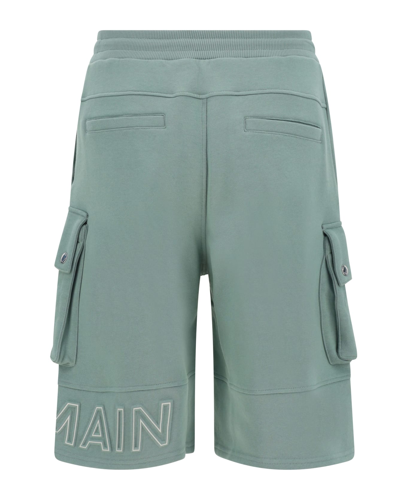 Balmain Cotton Bermuda Shorts - green