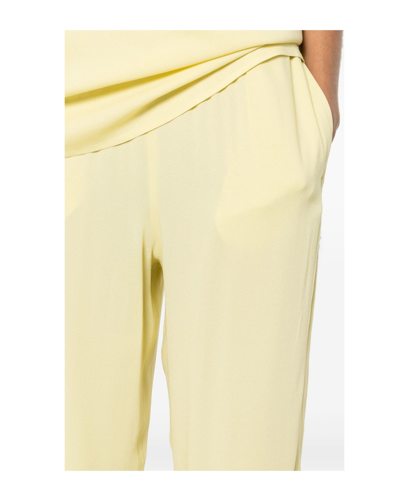 Fabiana Filippi Yellow Viscose Trousers - Yellow