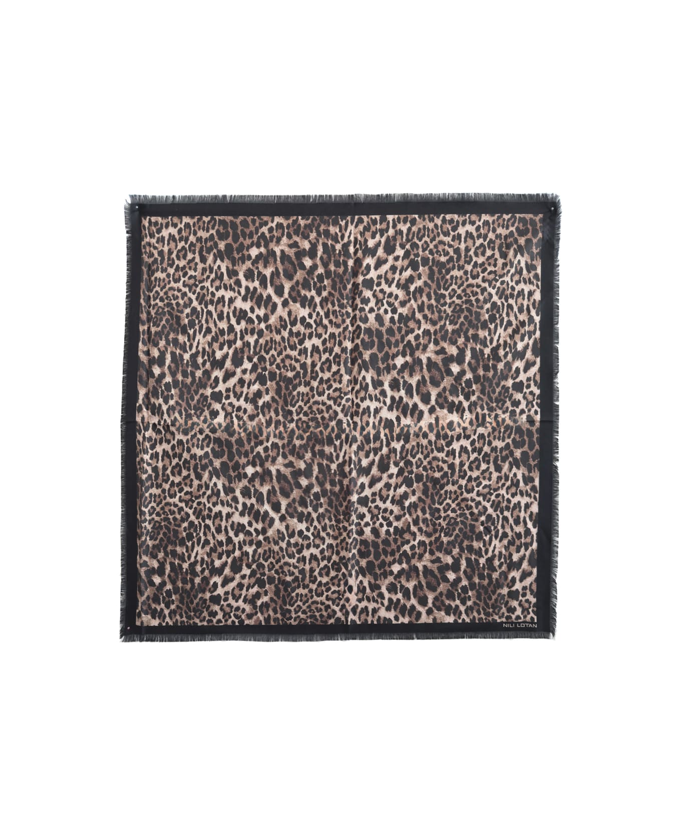 Nili Lotan Animal Scarf - Brown