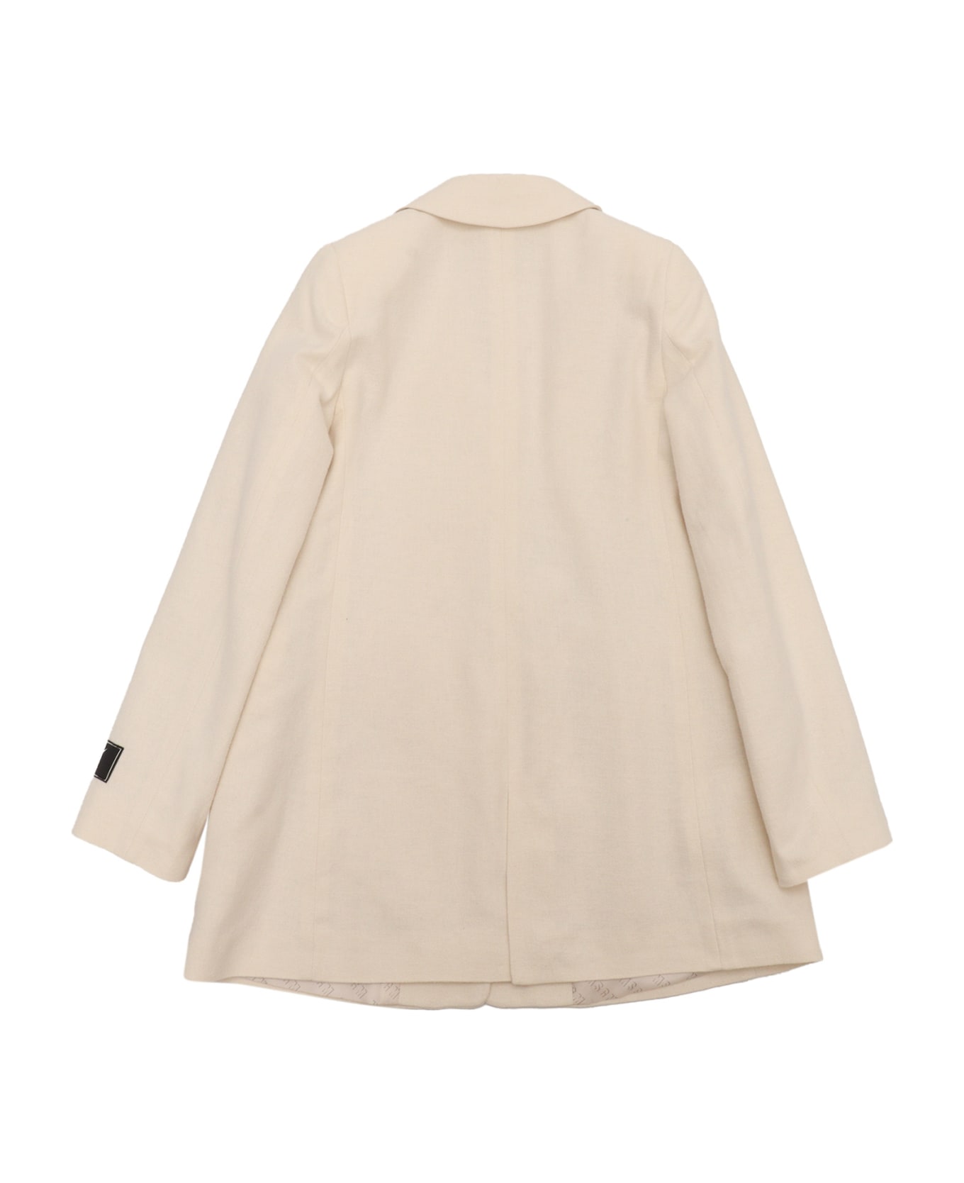 MSGM Brushed Viyella Blazer Girl Crema/cream - WHITE