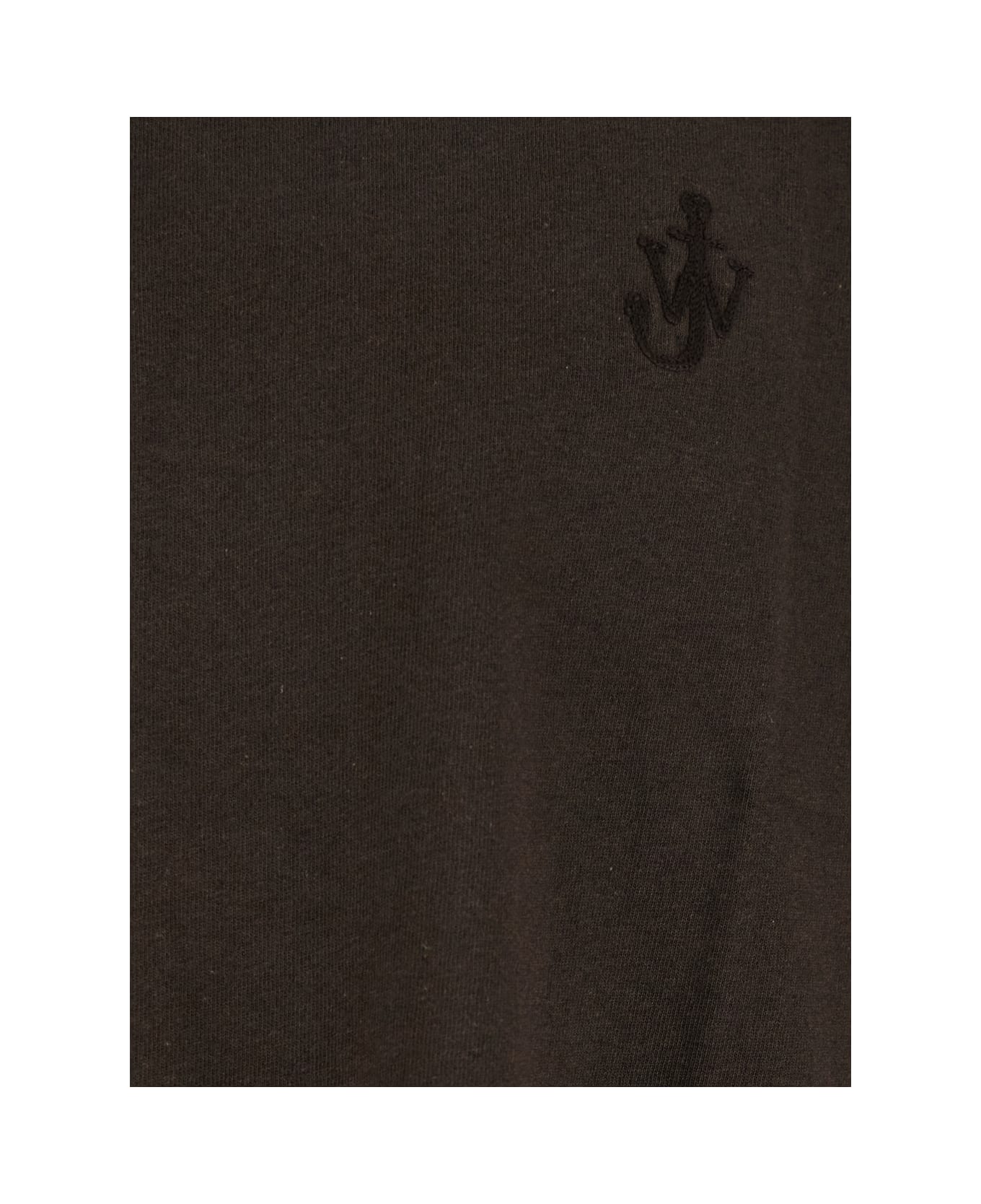 J.W. Anderson Chocolate Cotton T-shirt - DARK BROWN MELANGE
