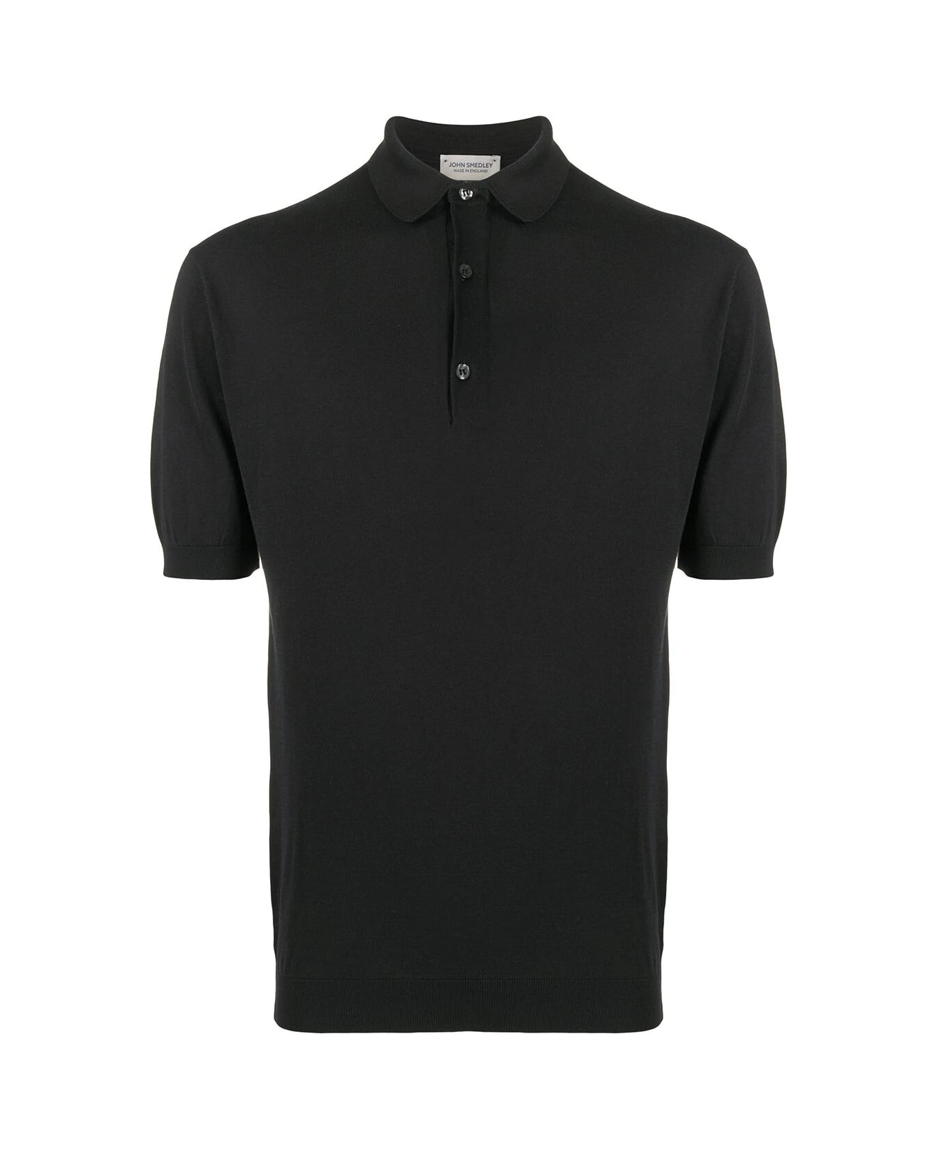 John Smedley Adrian Short Sleeves Shirt - Black シャツ
