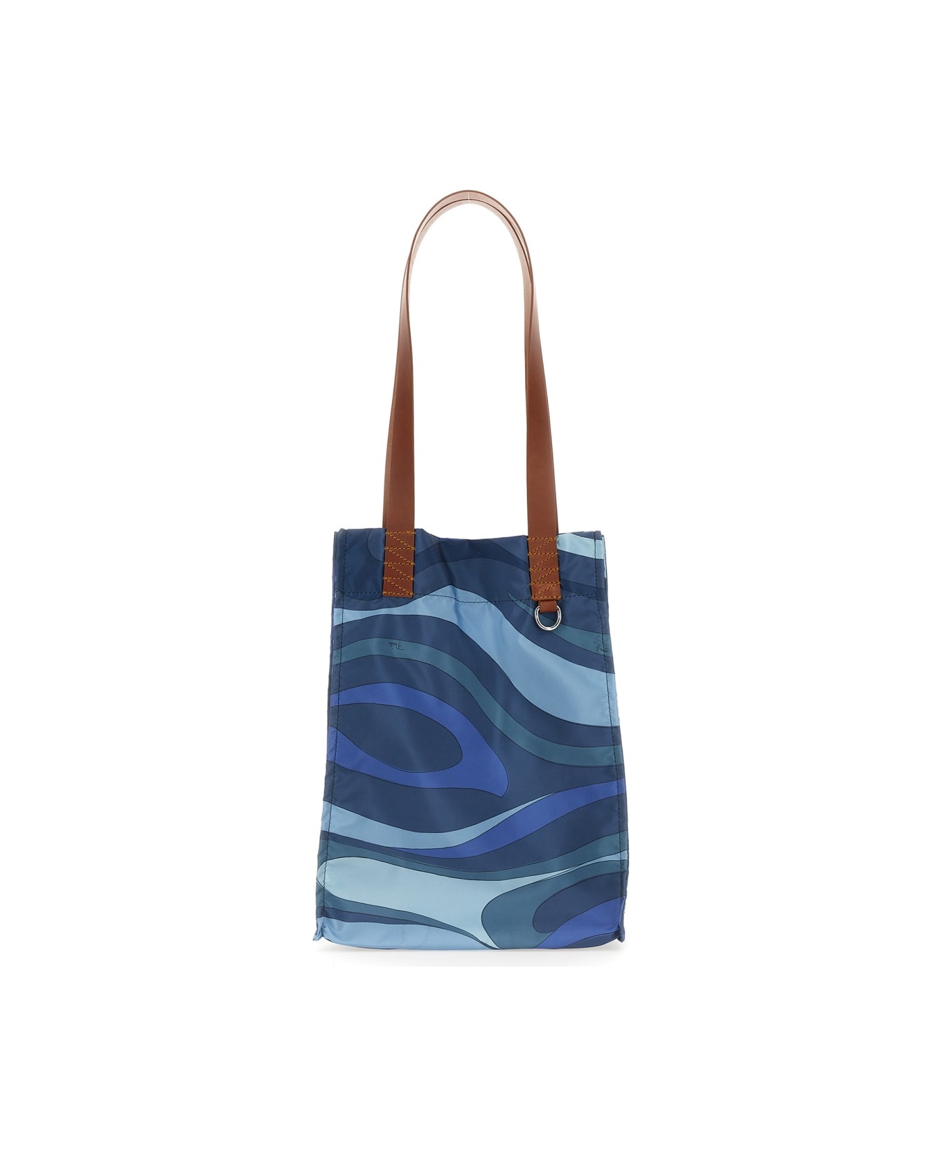 Pucci Patterned Tote Bag - BLUE