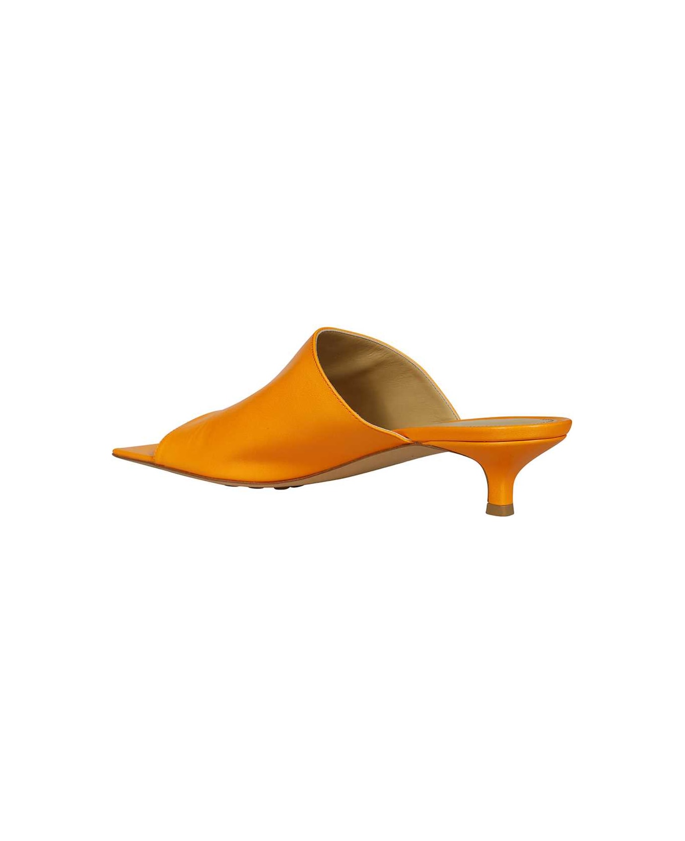 Bottega Veneta Stretch Leather Mules - Orange サンダル