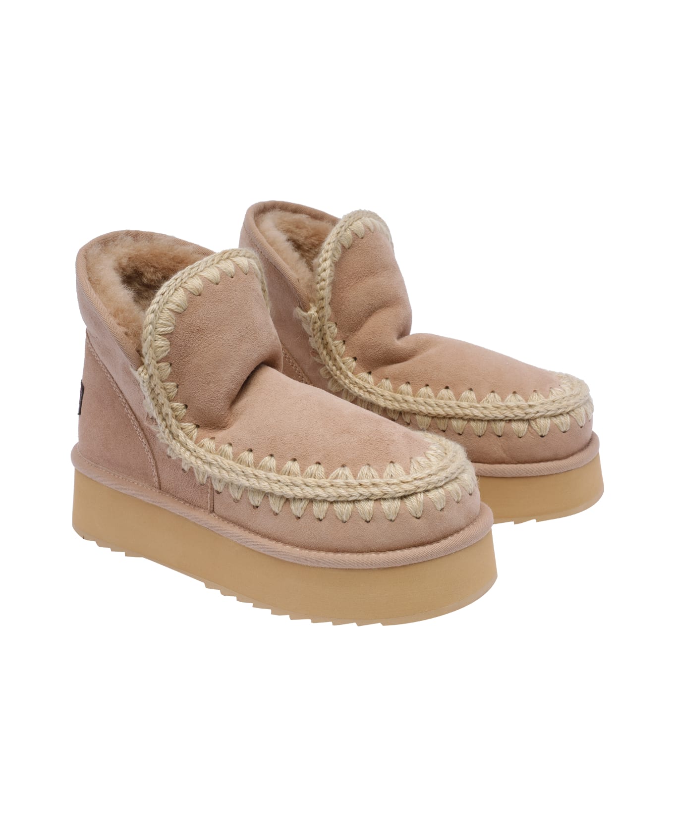 Mou Mini Eskimo Platform Boots - Beige スニーカー
