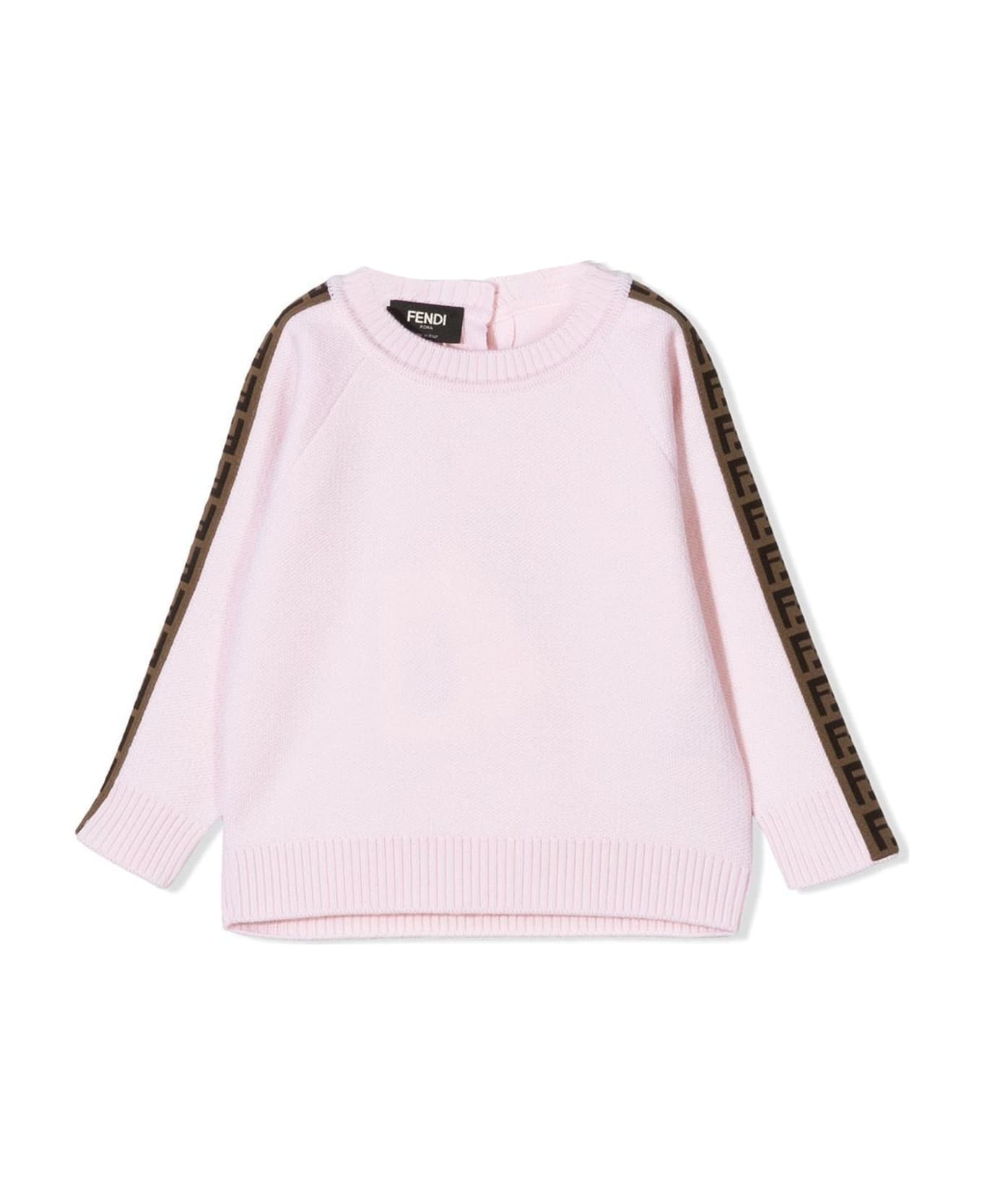 Fendi Pink Virgin Wool Sweater - Rosa