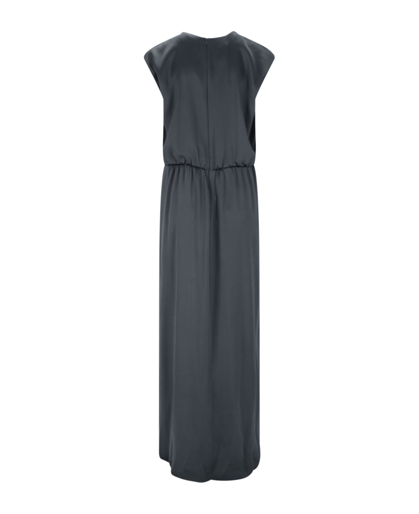 Giorgio Armani Silk Maxi Dress - Gray