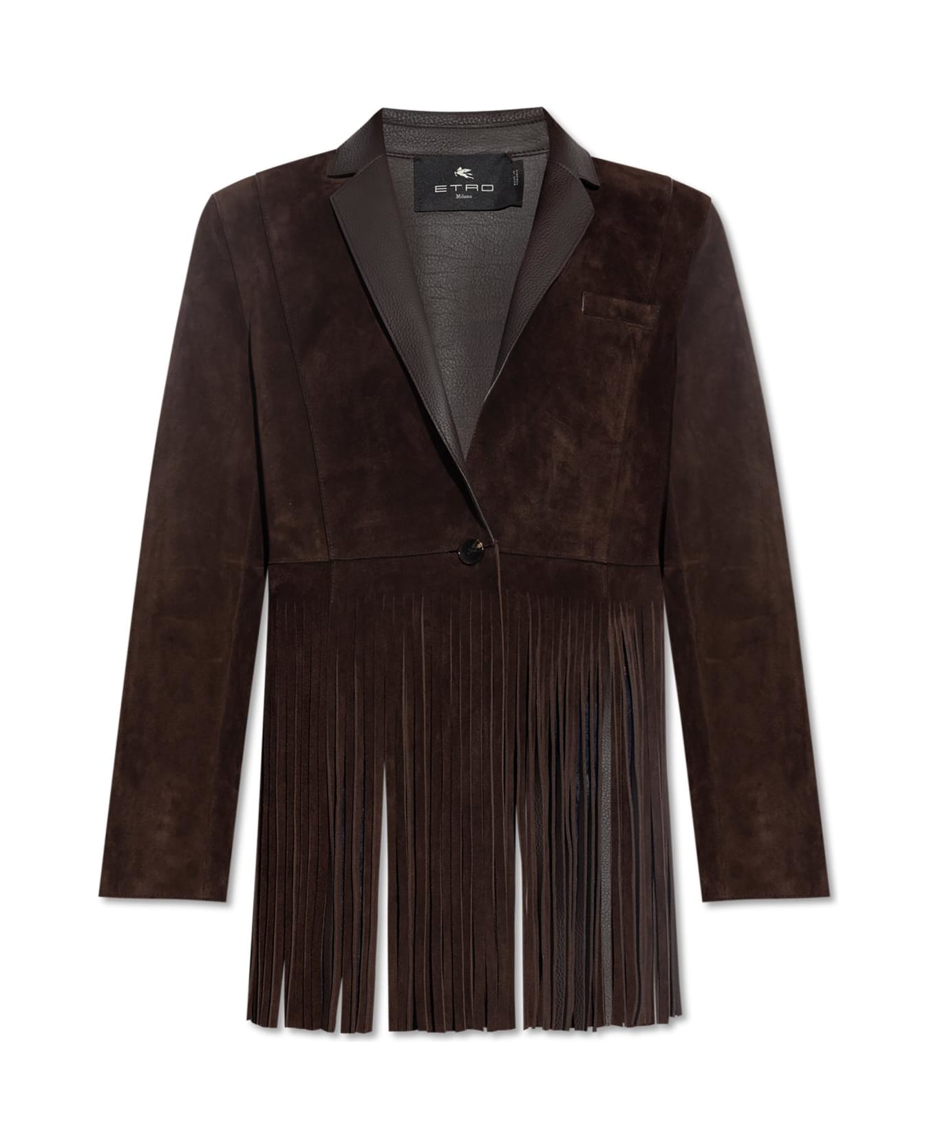 Etro Leather Jacket - Brown