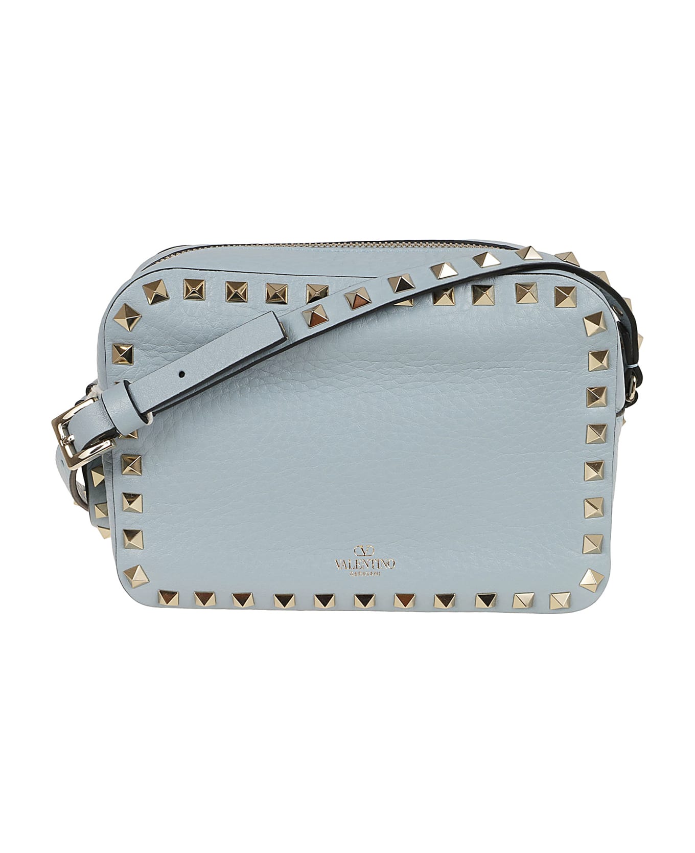 Valentino Garavani Cross Body Bag Rockstud - Blu Porcellana