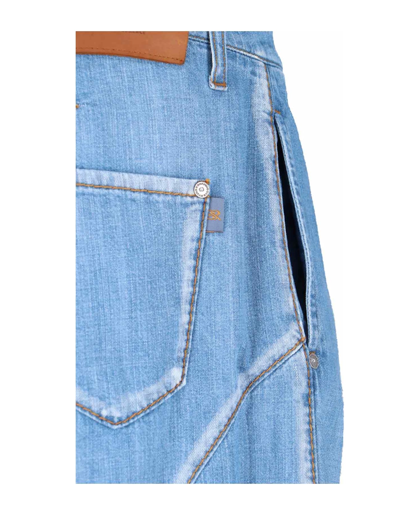 Ermanno Scervino Wide Jeans - Light Blue