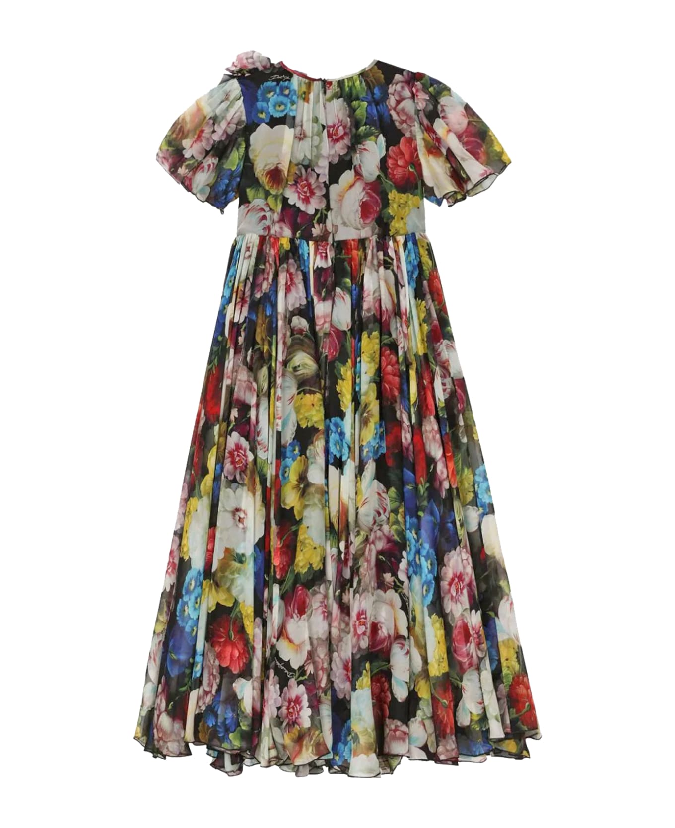 Dolce & Gabbana Dress With Flower Print - Multicolor