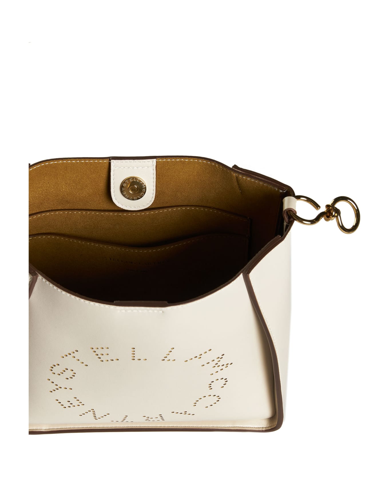 Stella McCartney Stella Perforated Logo Shoulder Bag - Pure white トートバッグ