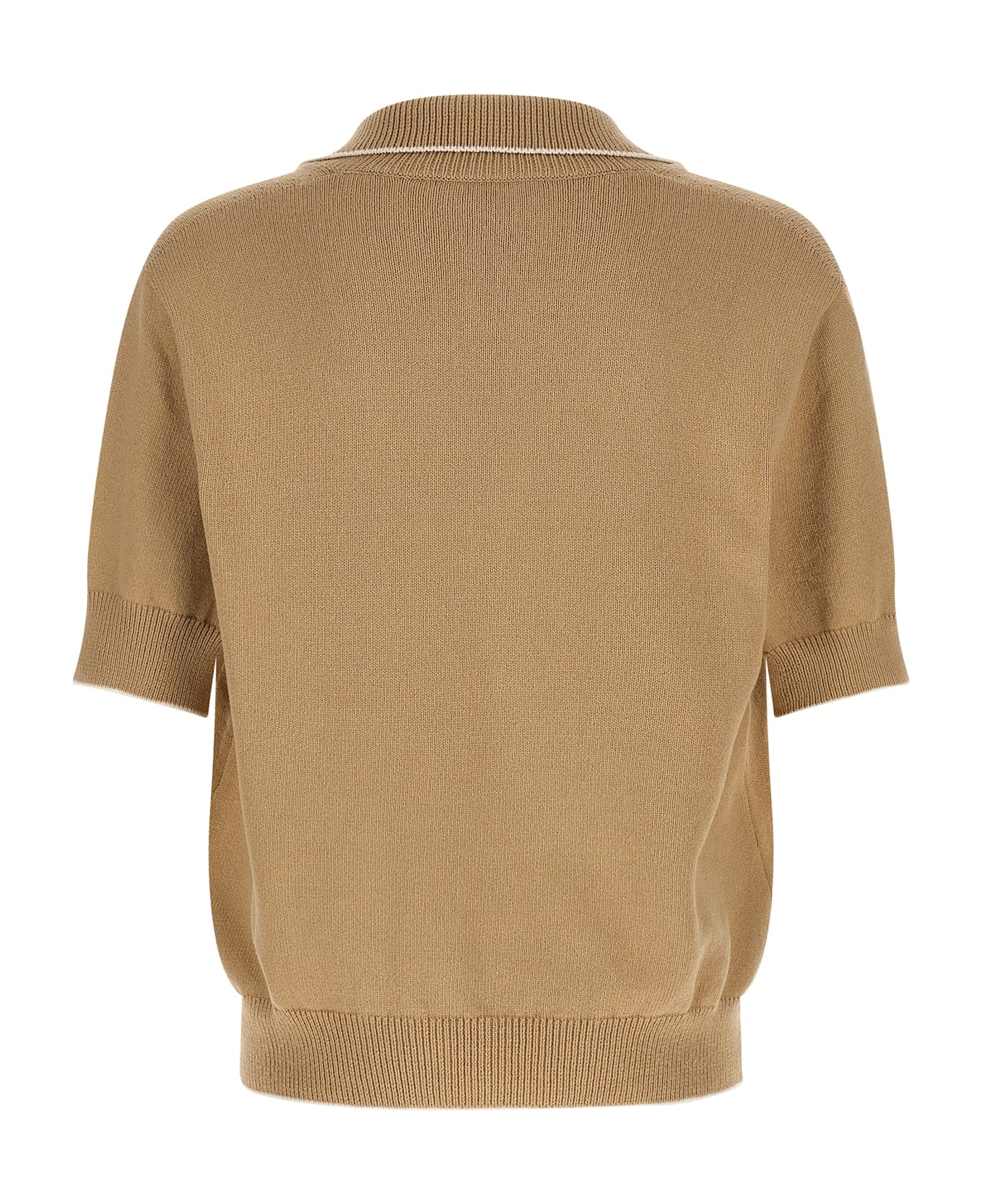 Balmain 
balmain Stemma
 Embroidery Polo Shirt - Beige