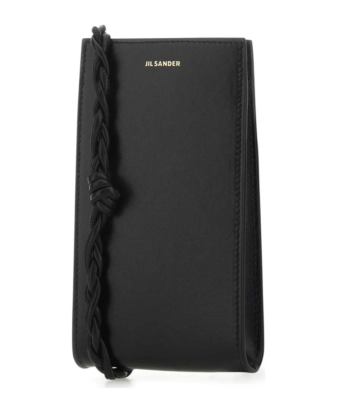 Jil Sander Black Leather Phone Case - 001 デジタルアクセサリー