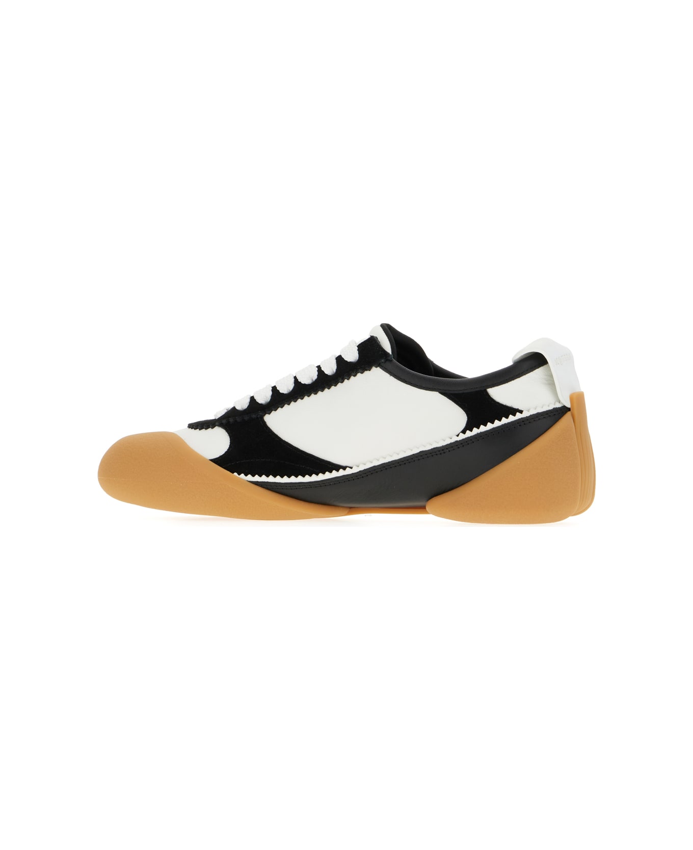 Alexander McQueen Two-tone Leather And Suede Sneakers - WHITE BLACK