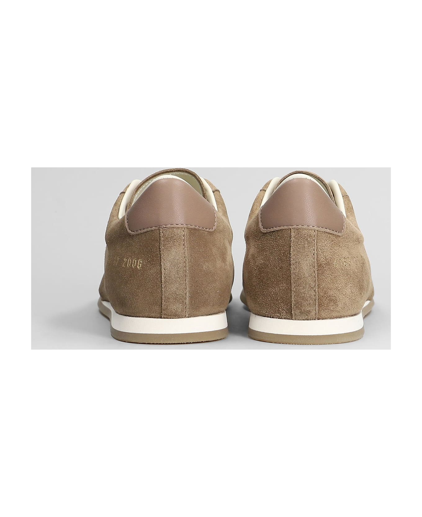 Common Projects Driving Shoe Sneakers In Taupe Suede - taupe