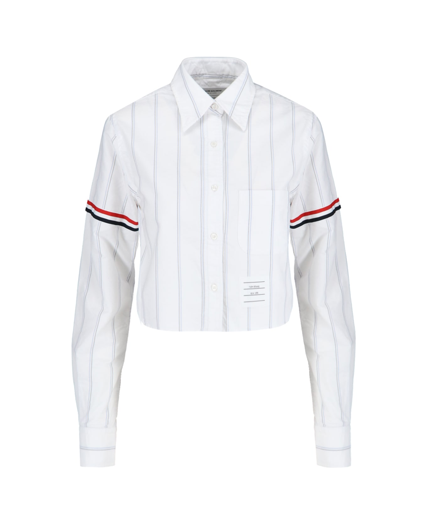 Thom Browne 'oxford' Crop Shirt - White