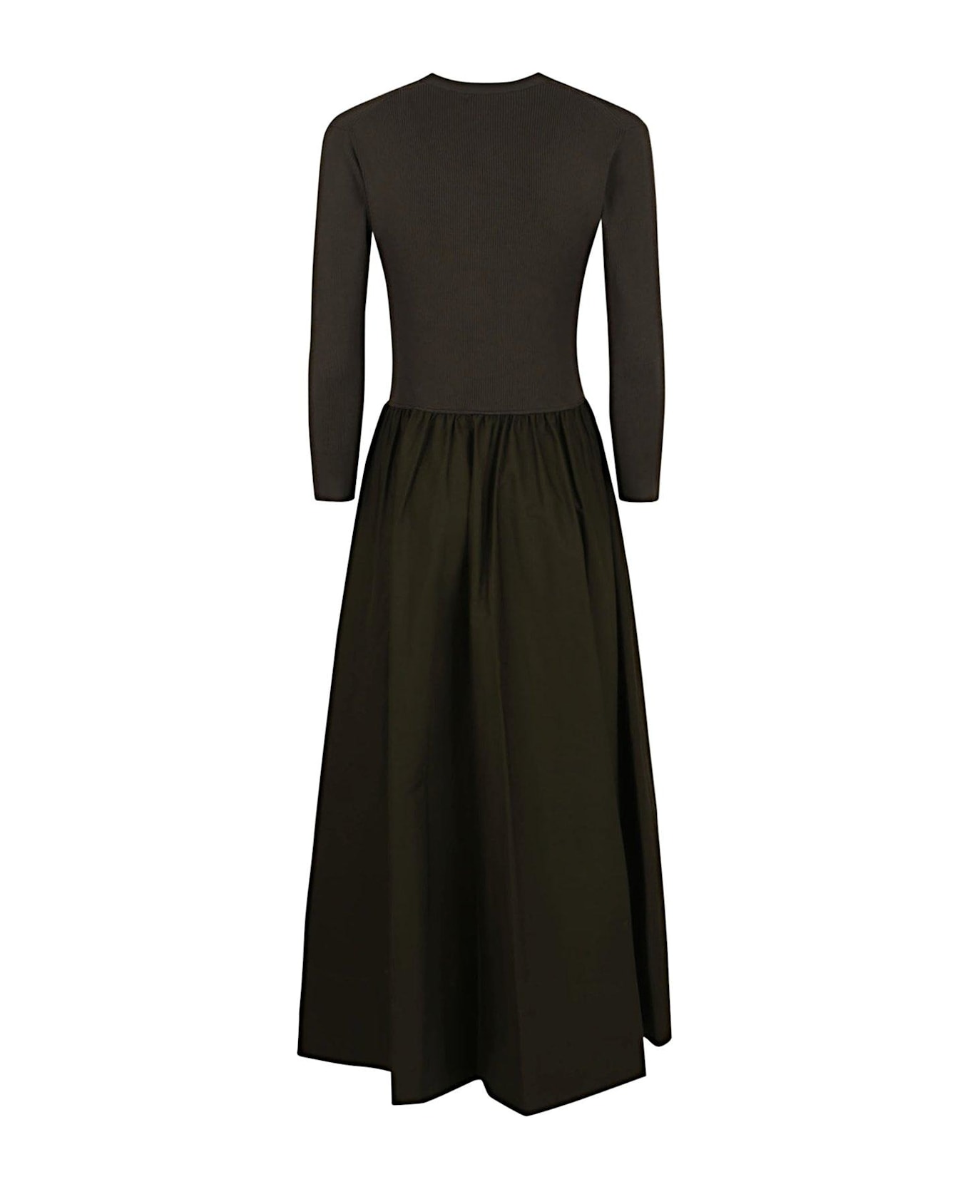 Ralph Lauren Long-sleeved Midi Dress - CANOPY OLIVE
