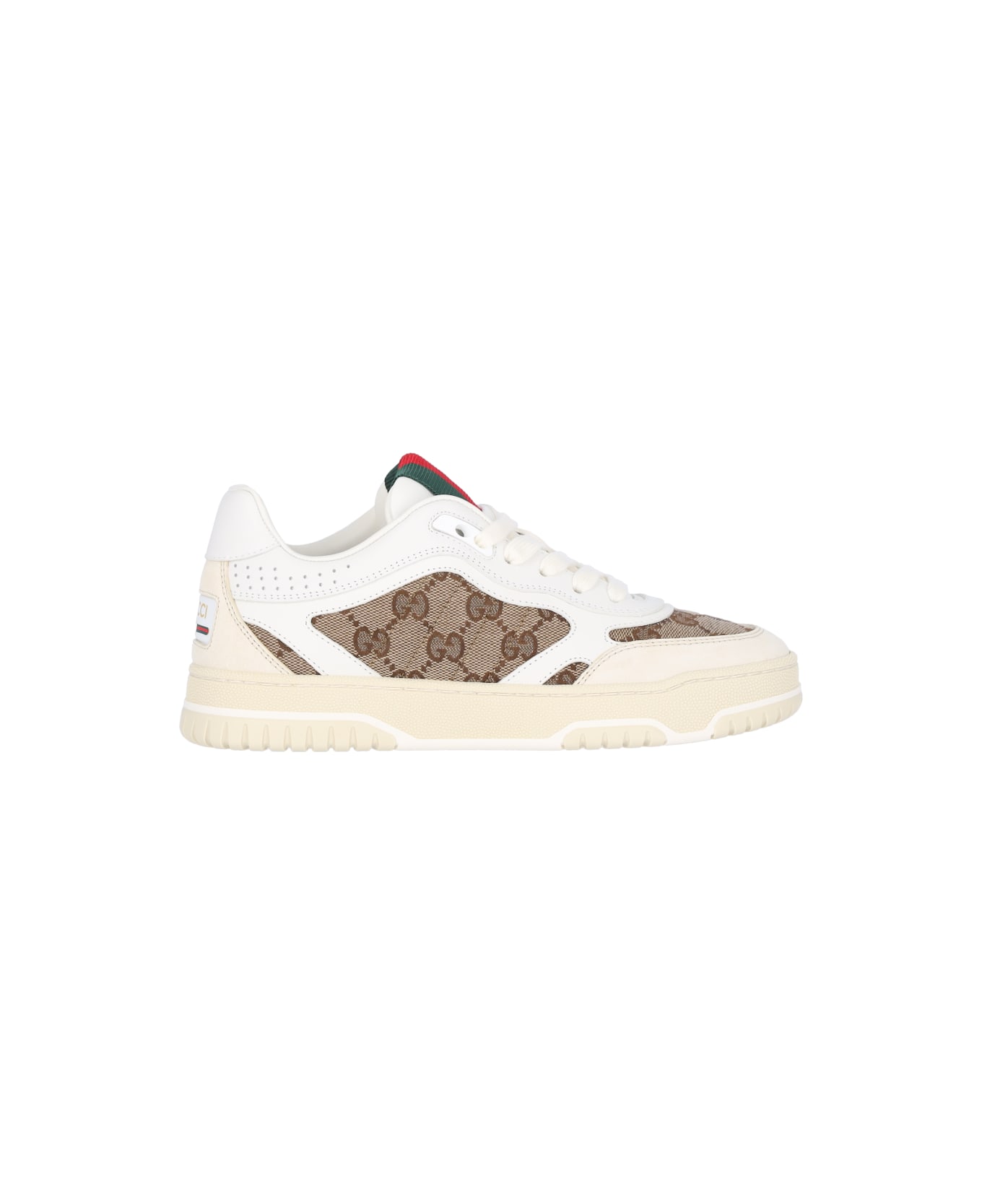 Gucci 're-web' Sneakers - IVORY/BEIGE EBONY
