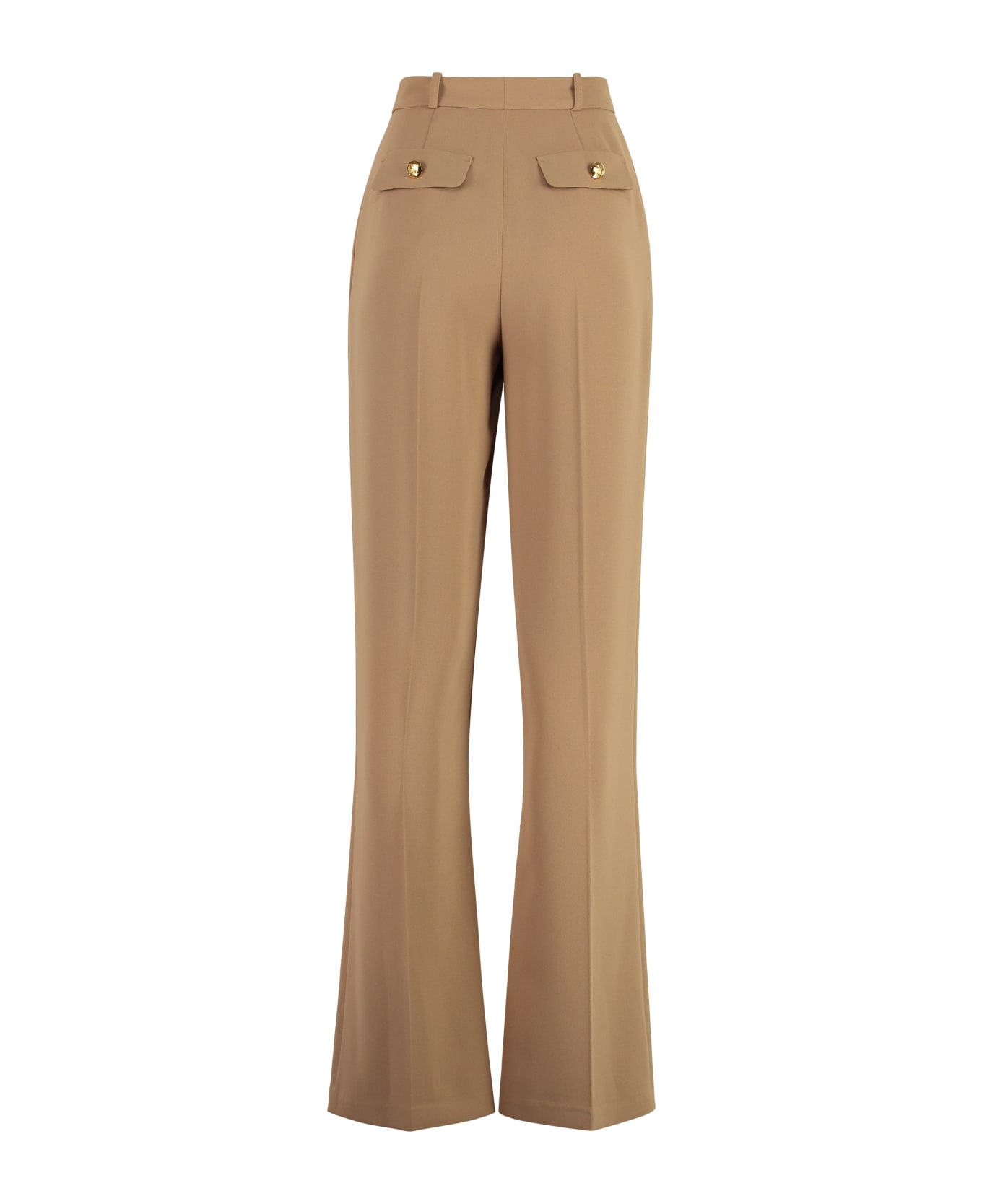 Elisabetta Franchi Crêpe Trousers - Camel