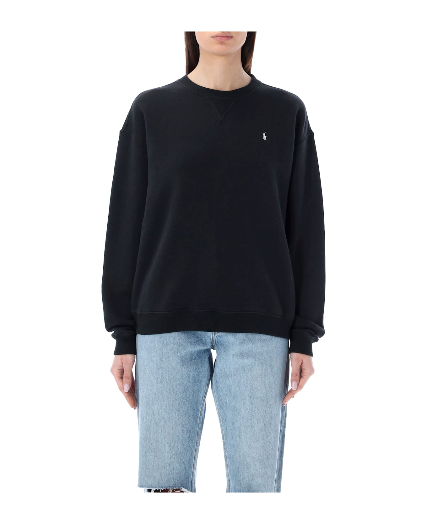 Polo Ralph Lauren Polo ralph lauren cotton fleece crewneck sweatshirt - BLACK