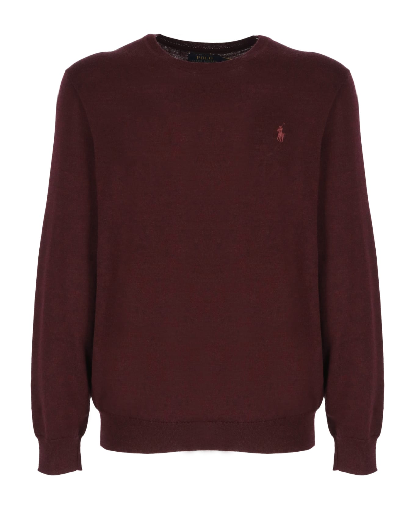 Ralph Lauren Pony Sweater - AGED WINE HEATHER