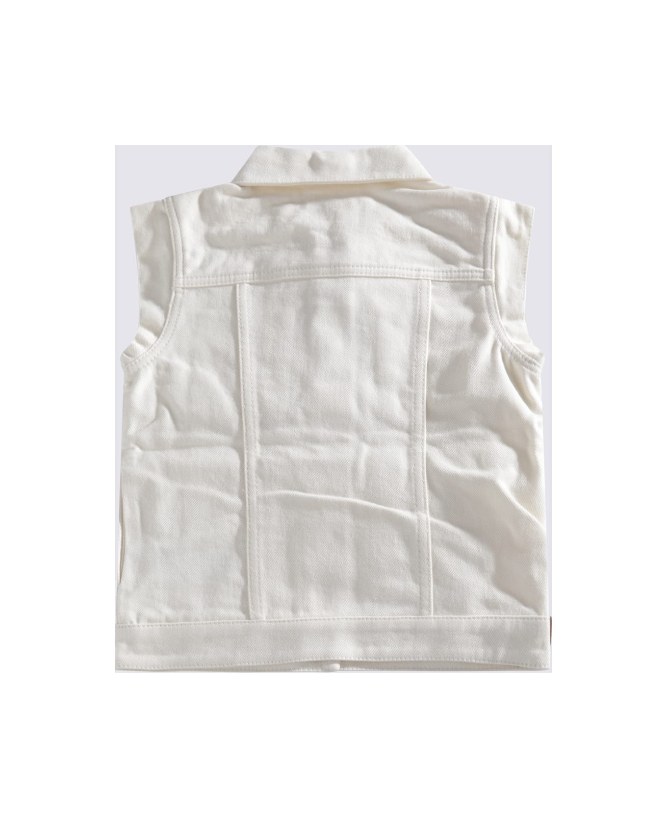 Chloé Cream Cotton Denim Jacket - Bianco sporco