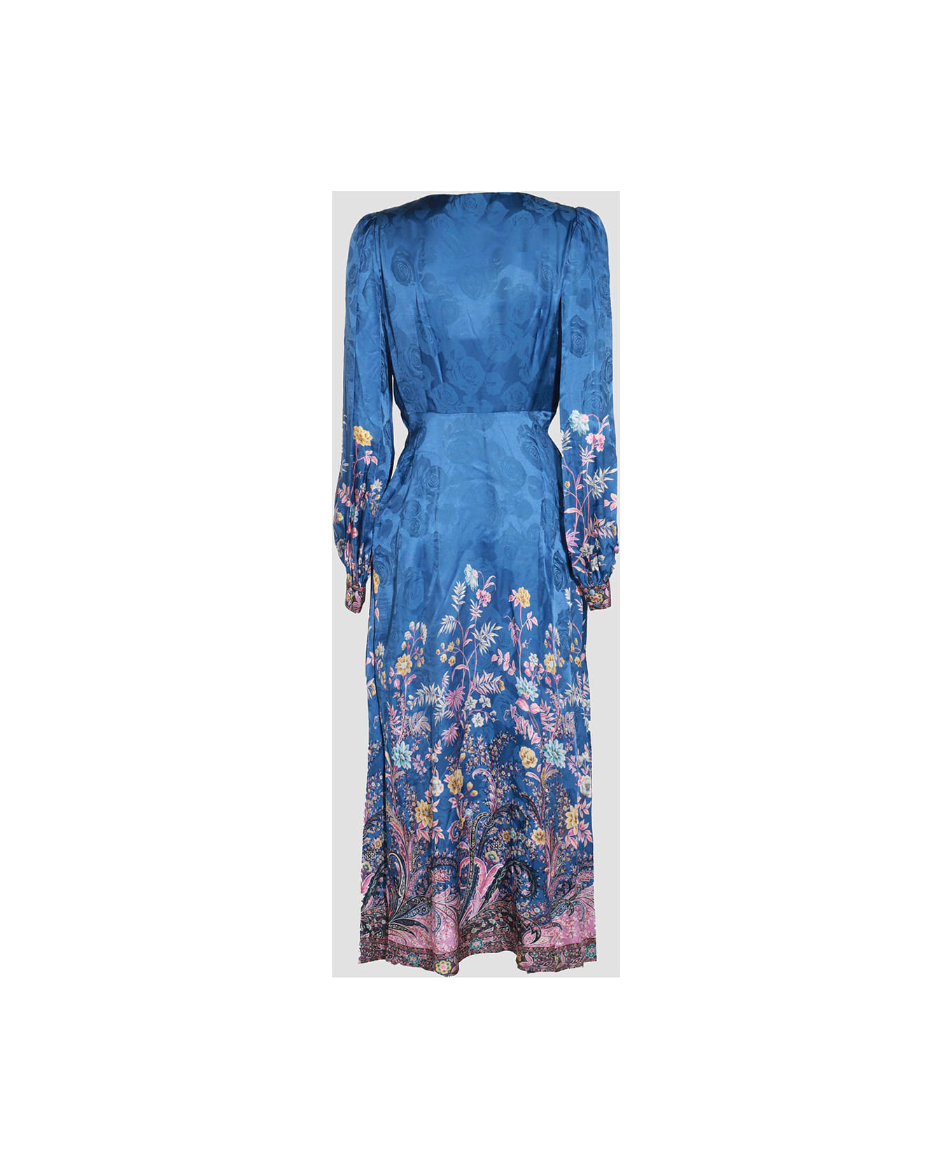 Etro Blue Viscose Dress - STAMPA F.DO BLU