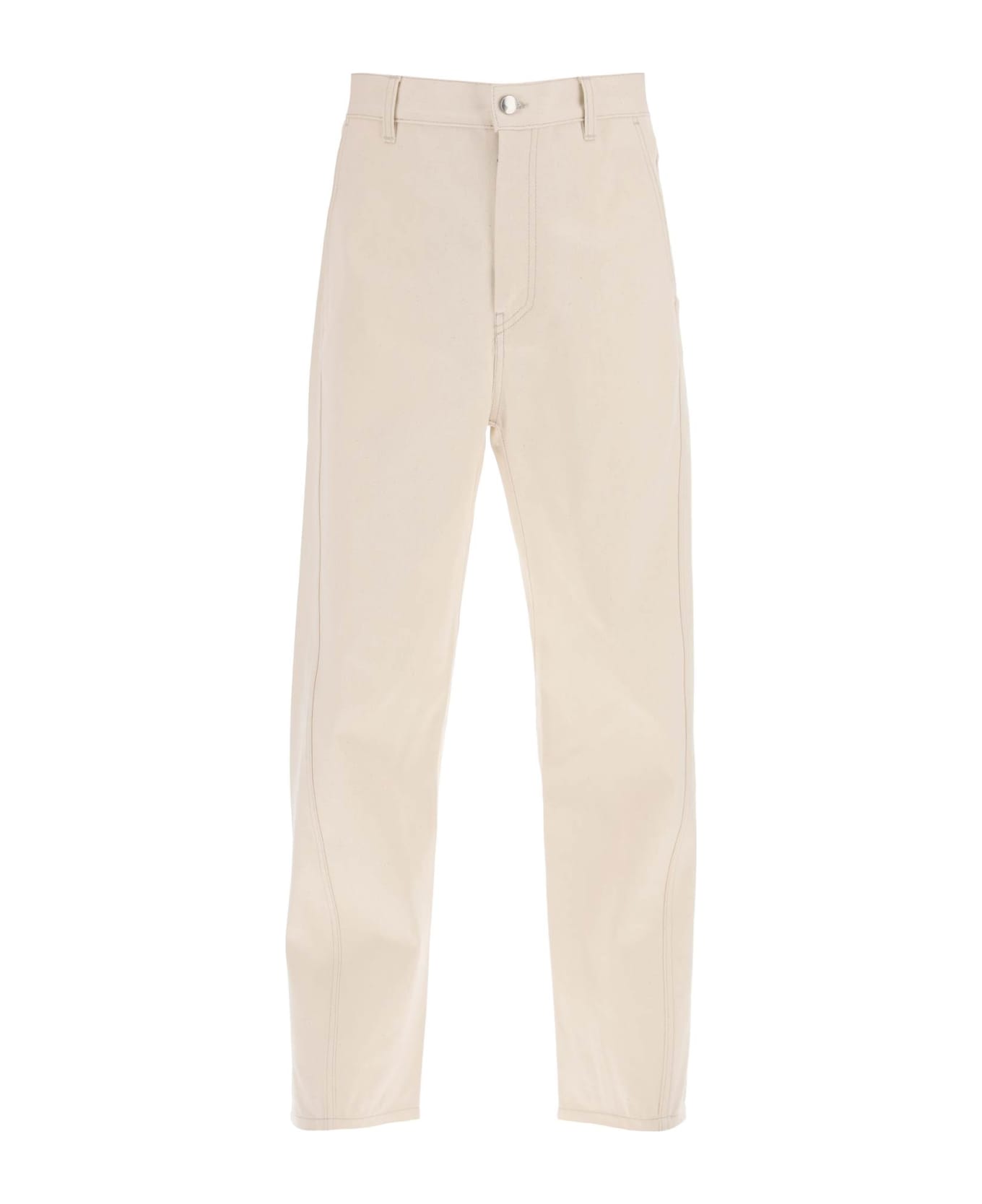 OAMC 'cortes' Cropped Jeans - NATURAL WHITE (Beige)
