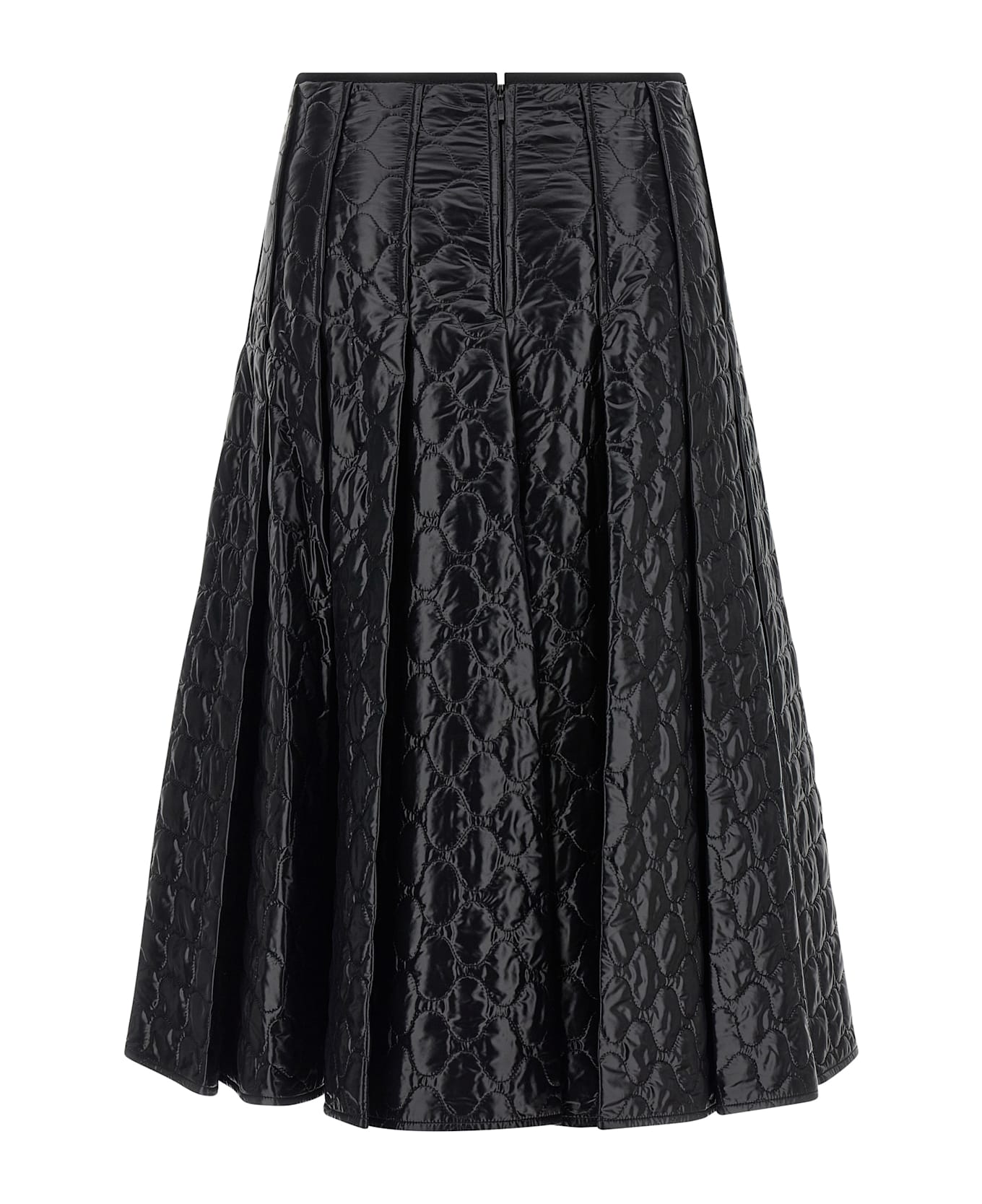 Moncler Laqué Nylon Skirt - Black  
