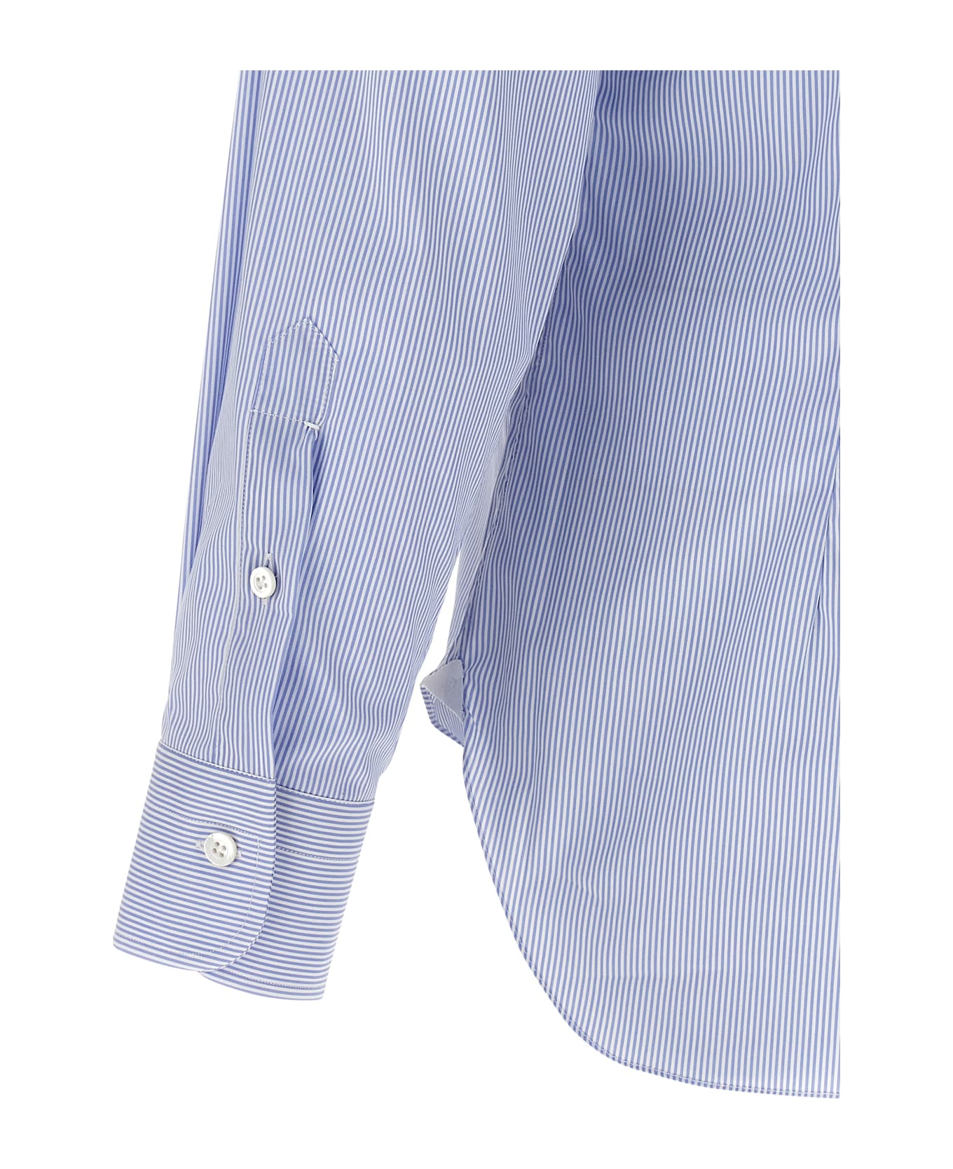 Barba Napoli Striped Shirt - Light Blue