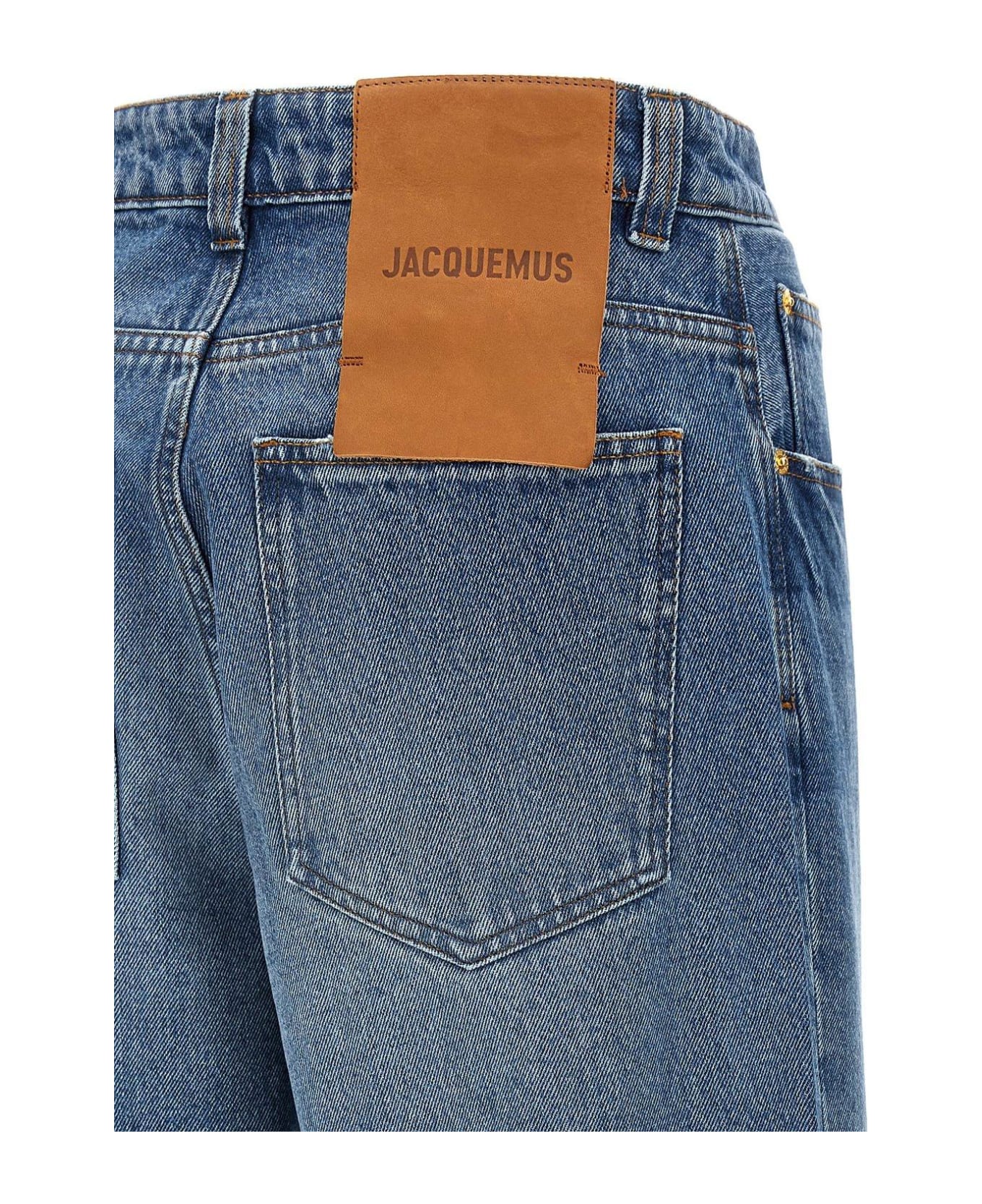 Jacquemus Nîmes Wide-leg Jeans - 33C BLUE/TABAC