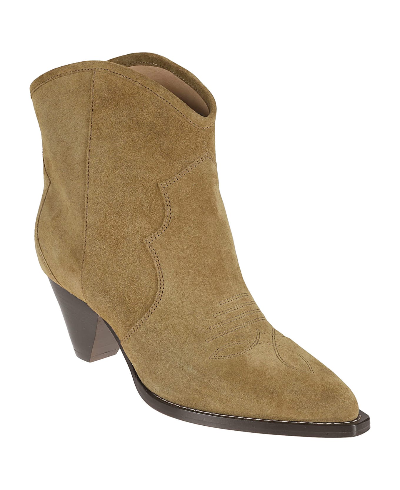Isabel Marant Darizo Suede Ankle Boots - TAUPE