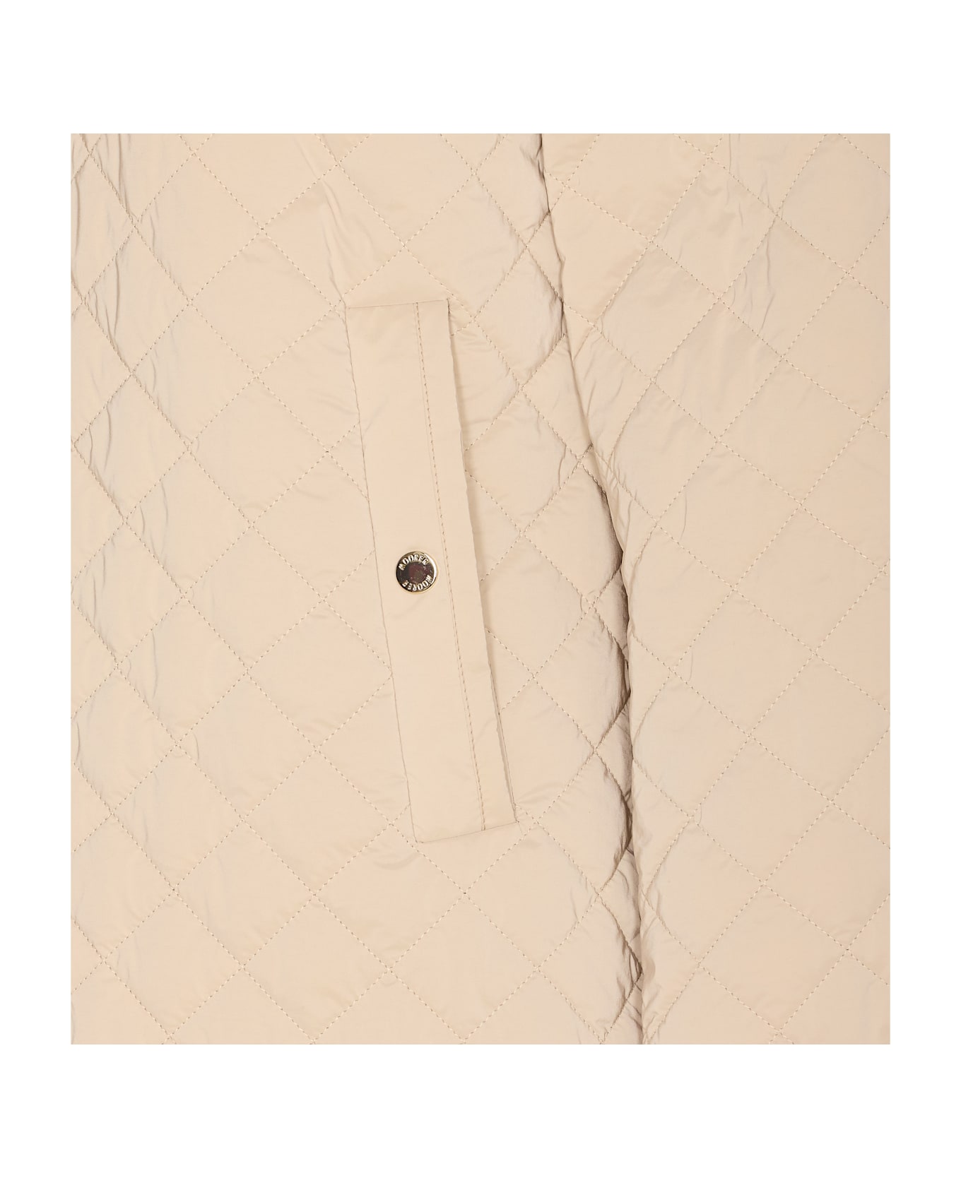 Moorer Quilted Aruna Jacket - Beige