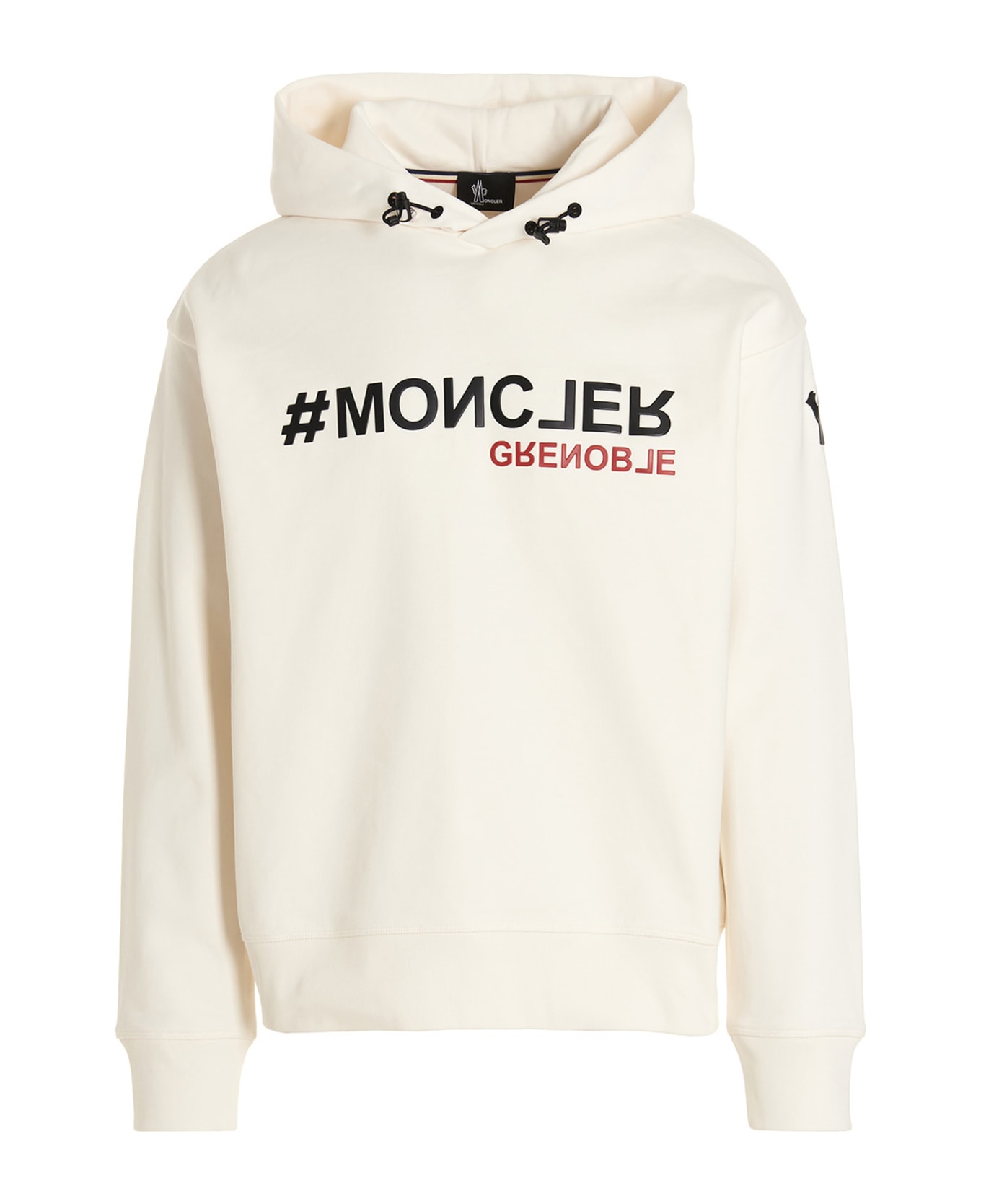 Moncler Grenoble Logo Print Hoodie - White
