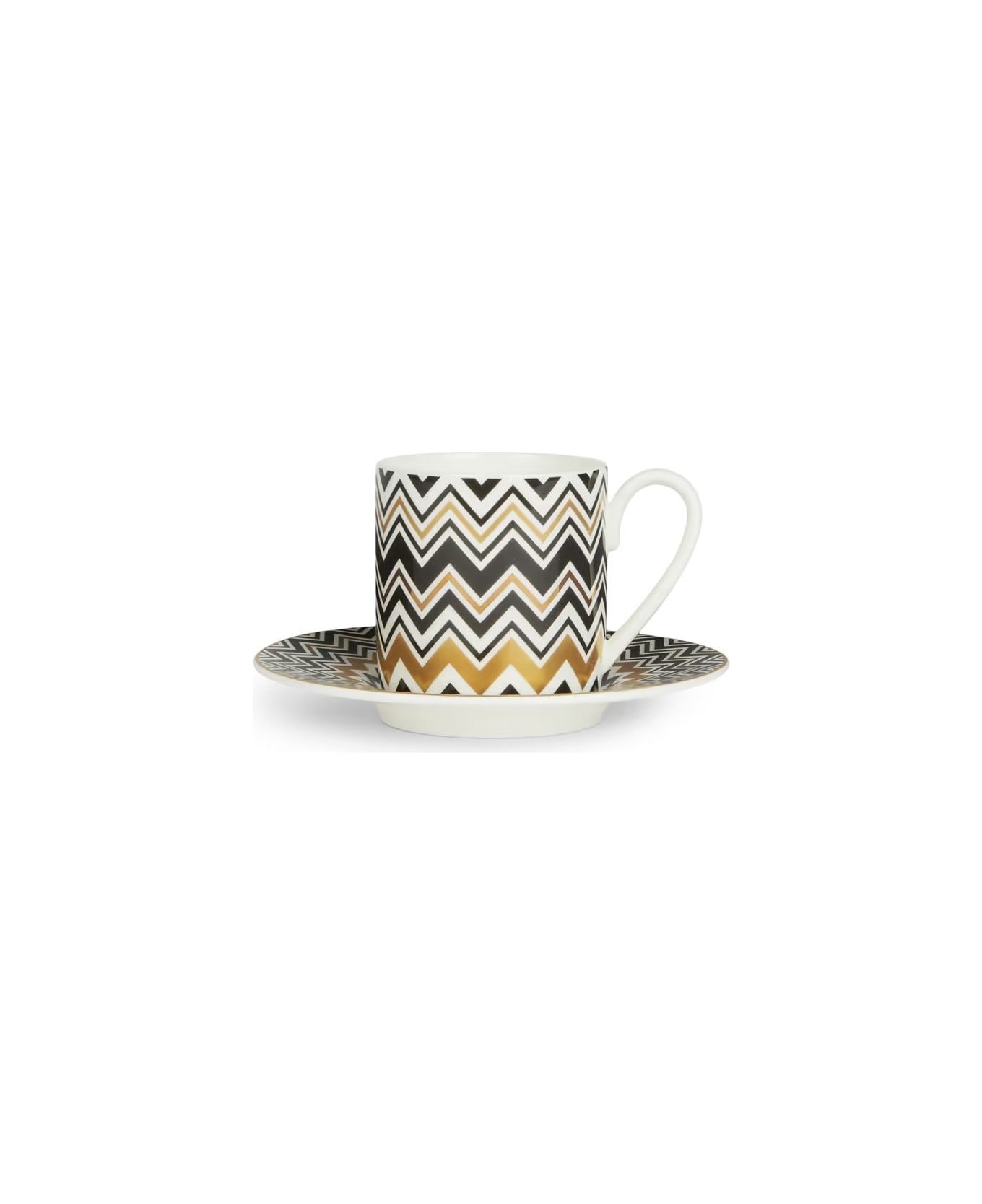 Missoni Set 2 Tazze Caffè - Oro e Nero